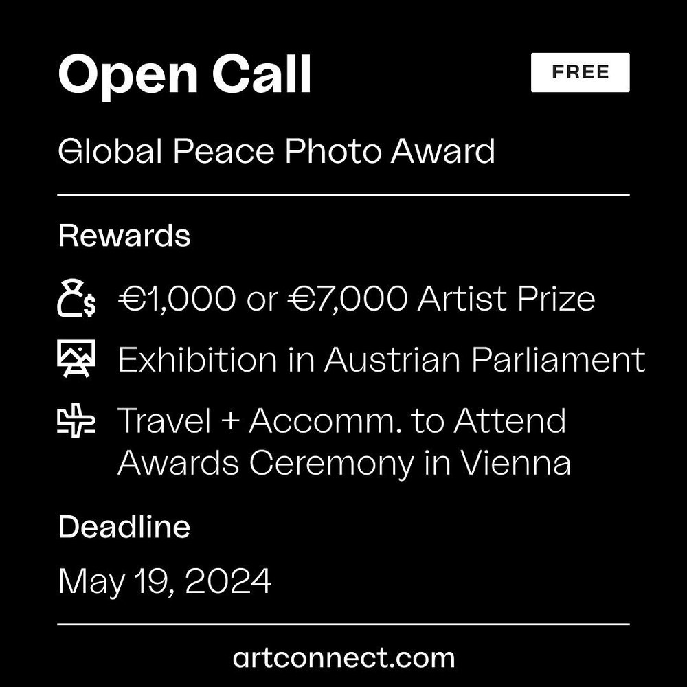 Hello all! The Global Peace Photo Award recognizes photographers from around the world whose pictures capture human efforts towards a peaceful world and awards those photographs that best express the idea that our future lies in peaceful coexistence.