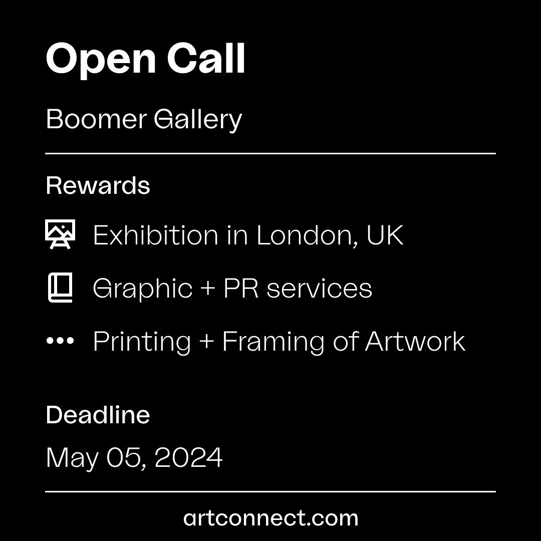 The Dark Side | Final Call | 6 Days Left To Apply! 

Boomer Gallery invites visual artists working in any medium to display their work in the heart of London&rsquo;s Tower Bridge District during the latest &ldquo;The Dark Side&rdquo; exhibition.

Par
