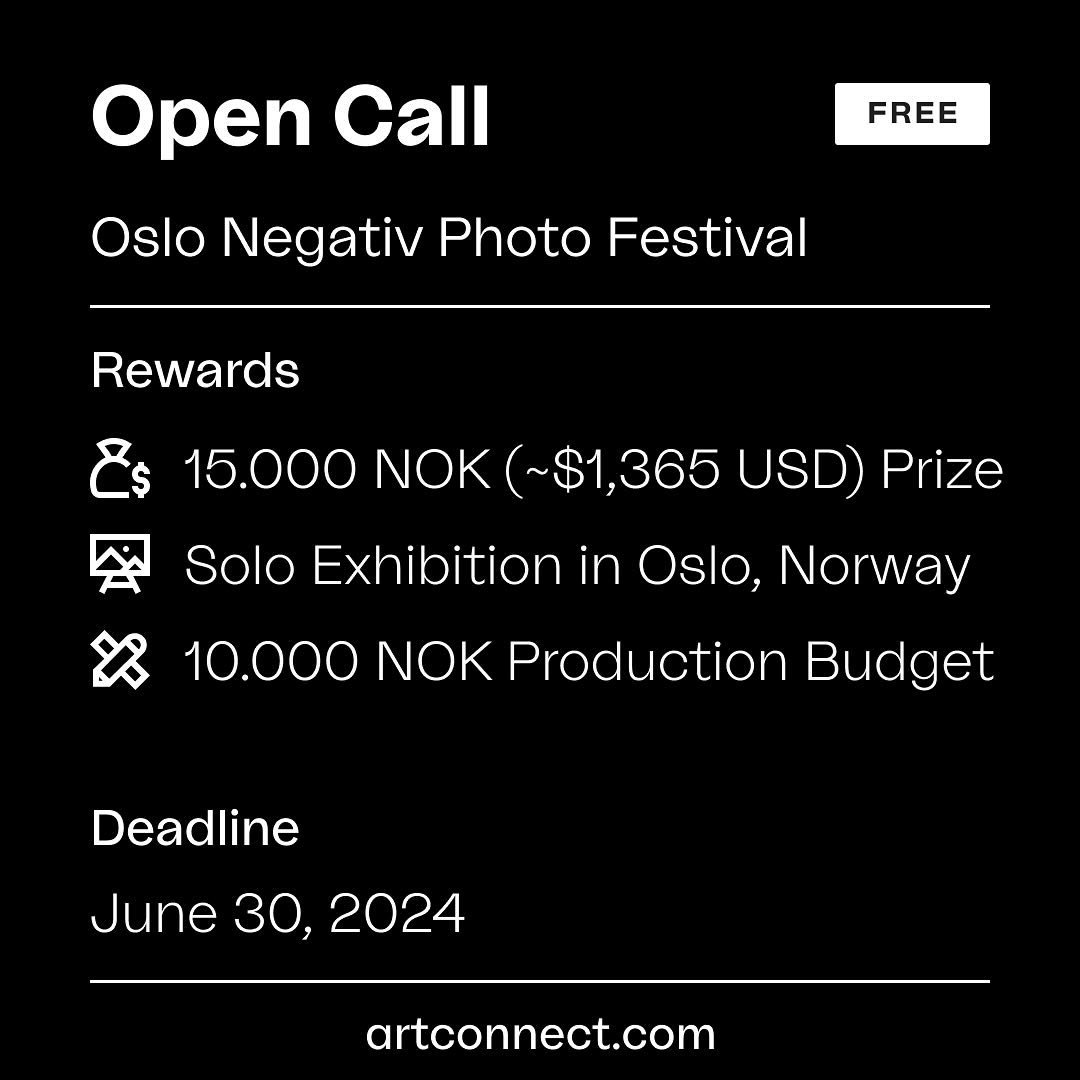 Hi folks! Oslo Negativ Photo Festival invites artists around the world to take part in an exhibition at Preus Museum during the upcoming international photography festival in Oslo, Norway.

The winning submission receives a cash prize of 15.000 NOK (