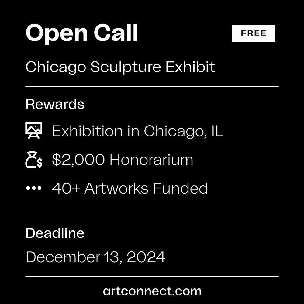 Hi folks! The Chicago Sculpture Exhibit invites professional 3D artists to create and install large-scale sculptures within dense urban settings. A $2,000 honorarium will be awarded for each selected work&ndash; half paid at contract signing and the 