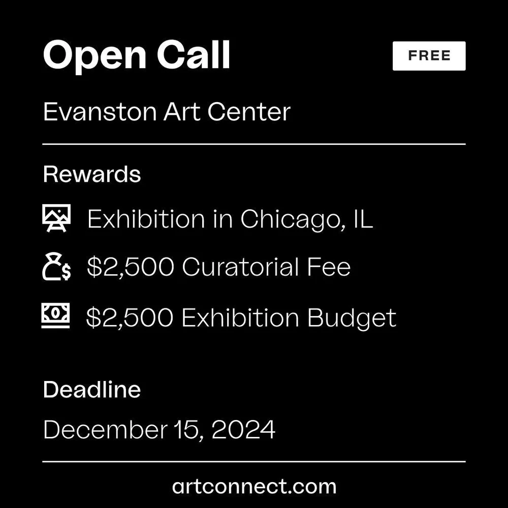 Hello everyone! The Evanston Art Center (EAC) seeks a curator from the BIPOC community with ties to the Chicago Metro area and Evanston to take part in the 2025/2026 Curatorial Fellowship. Fellows receive a $2,500 curatorial fee and an exhibition bud