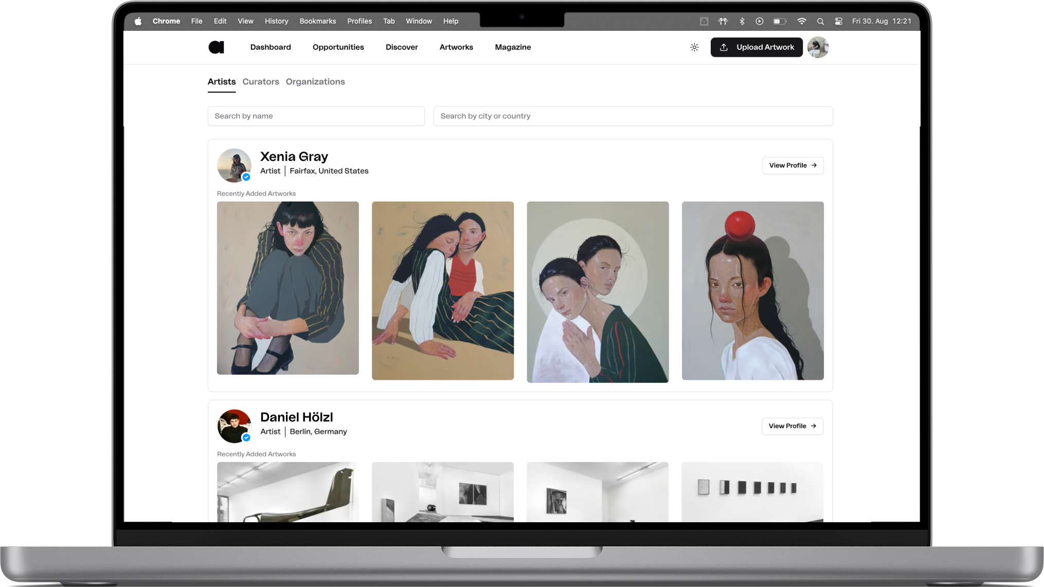 Introducing the ArtConnect Discover Page: A Global Directory for Artists and Art Organizations