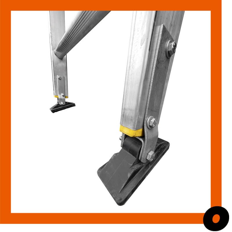 The LFI PRo Conservatory Ladder with swivel feet for professional use