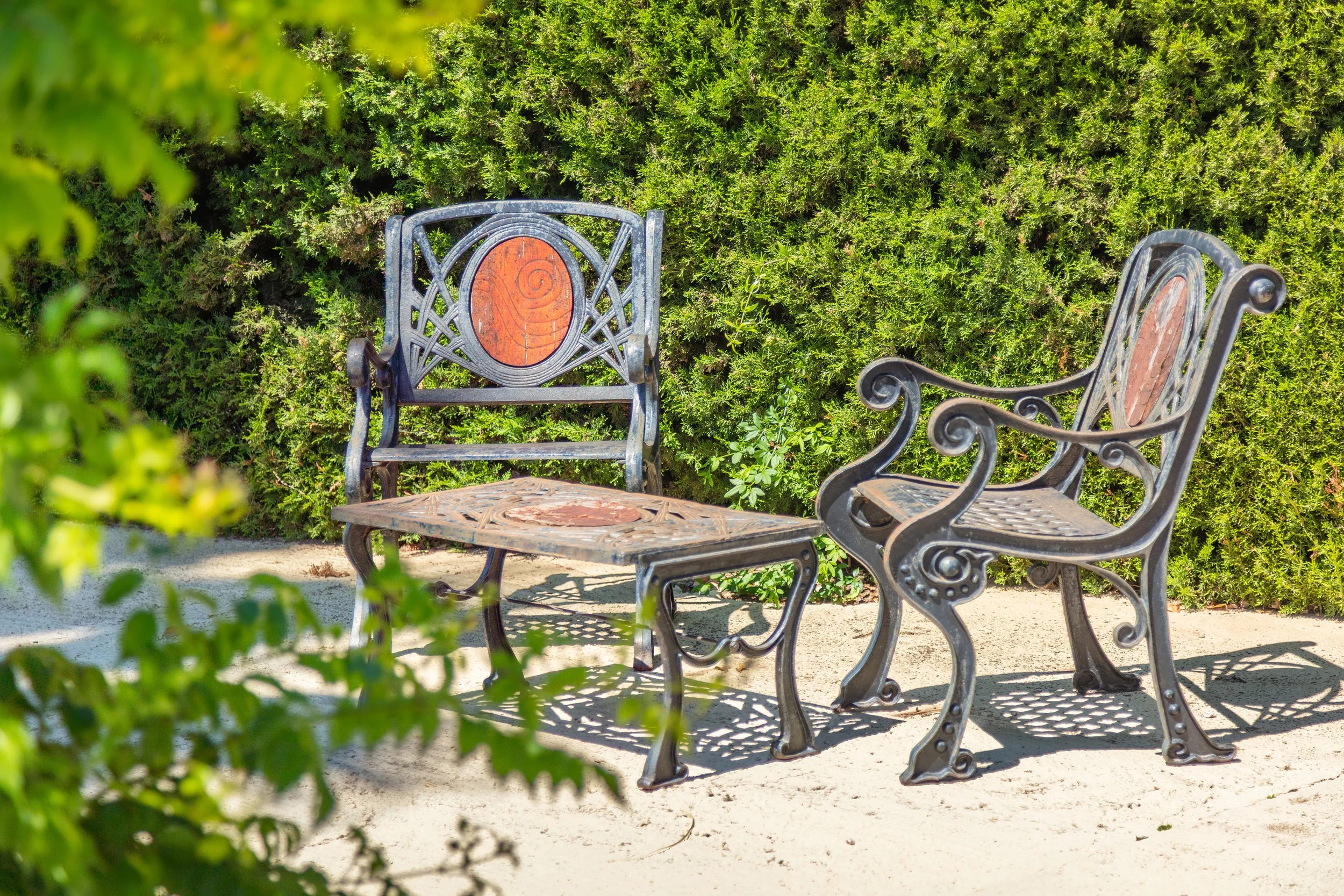 The villa garden seating