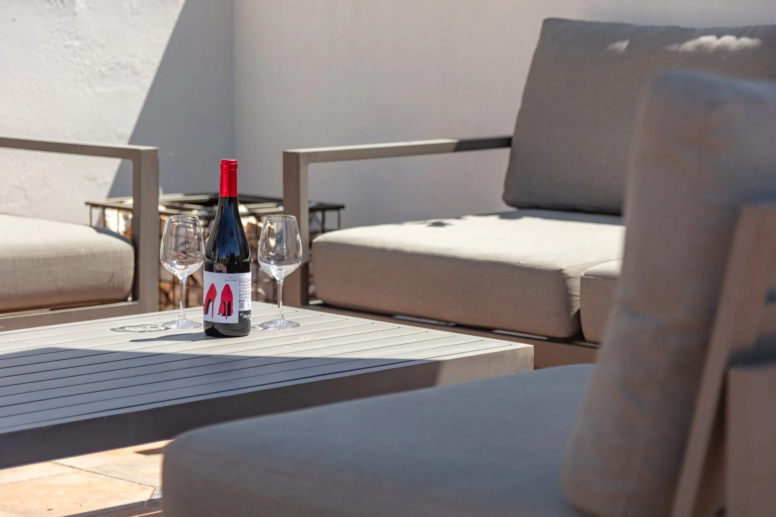 Relax and wine in the sun