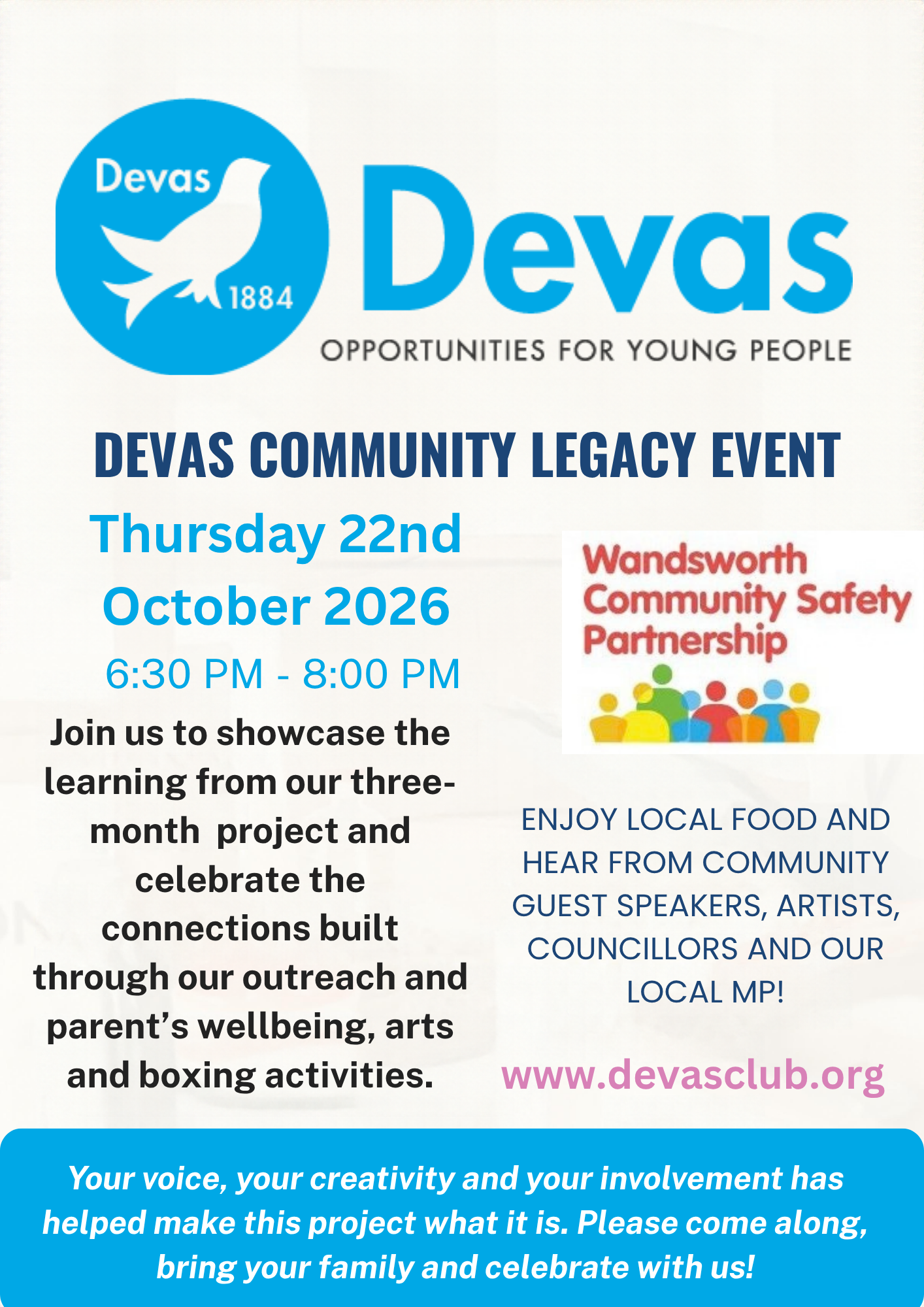 Violence Reduction Legacy Event 
