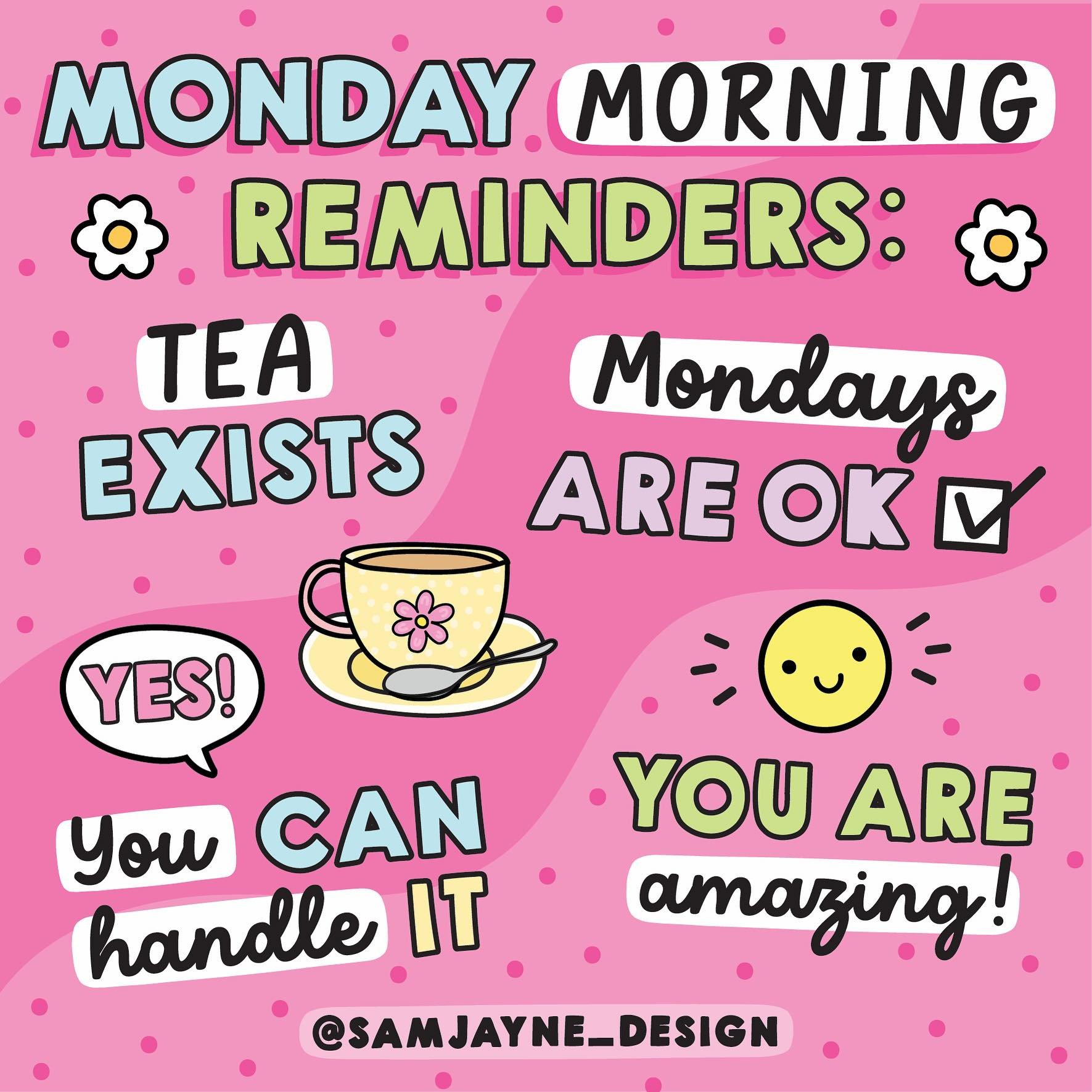 Mondays aren&rsquo;t that bad 🙃 are they?

#cuteartwork #groovyart #cuteartstyle #brightcolours #goodvibes #handlettering #motivationalart #digitalart #feelgoodart #adobecreative #dailyreminder #anxietyart #selfcare #kindness #doodle #gratitude #hap