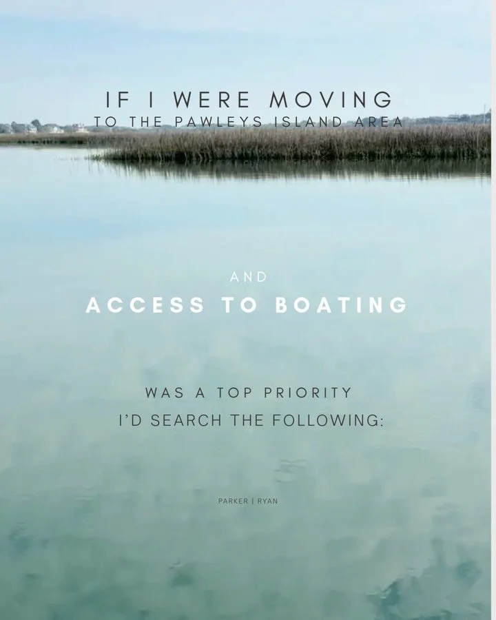 If I were just moving to the Pawleys Island area and wanted to spend lots of time on the water there are a few neighborhoods that make it easy. 

Thankfully, we have lots of public boat landings so there is plenty of access no matter where live to ge