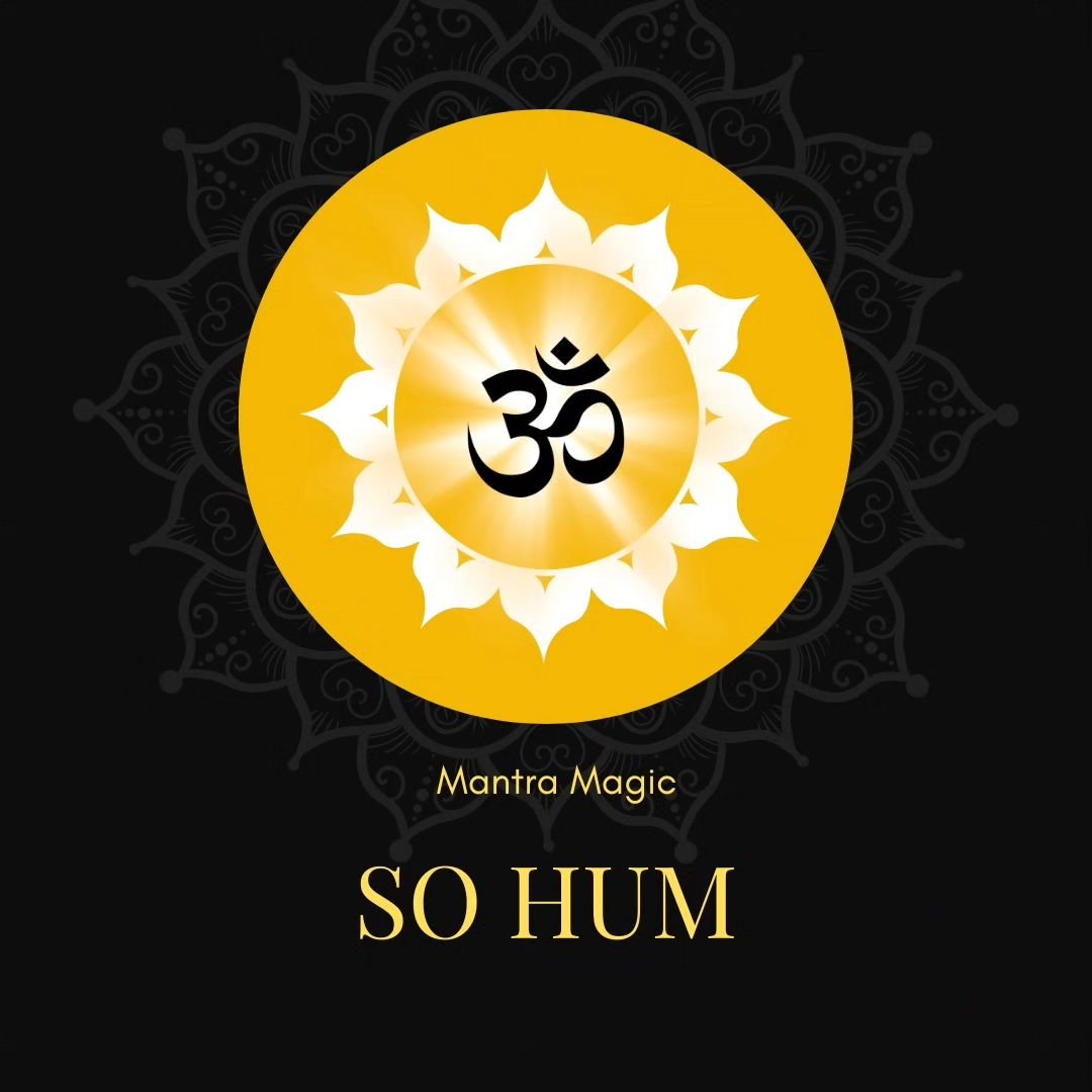 Translated from Sanskrit, &quot;So Hum&quot; means &quot;I am that.&quot;❤️
.
.
This mantra is often used in conjunction with the breath, with &quot;So&quot; being the sound of inhalation and &quot;Hum&quot; being the sound of exhalation.✨
.
.
It hel