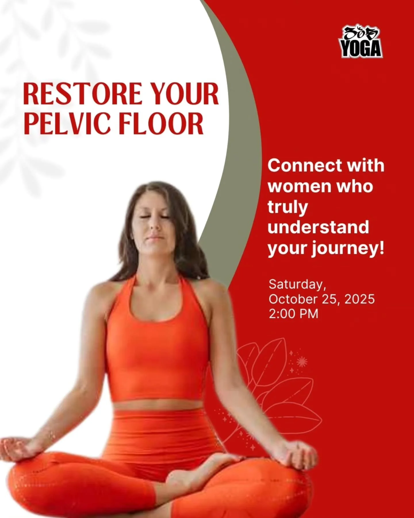 Girl, your health matters! 💖 
.
.
Katie Doyle's got a workshop to Restore Your Pelvic Floor this Saturday, October 25th, 2025, at 2 PM. 
.
.
This offering is for women navigating reproductive health challenges or pelvic discomfort &mdash; whether fr