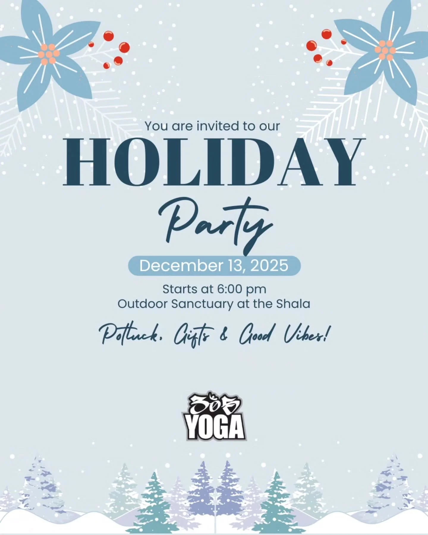🎄 HOLIDAY PARTY TOMORROW &mdash; LAST CHANCE TO RSVP! 🎉
.
.
Wrap up the year with twinkling lights, festive treats, and good vibes with our favorite people! ✨
.
.
We&rsquo;re popping champagne, spinning holiday tunes, and diving into a feast &mdash