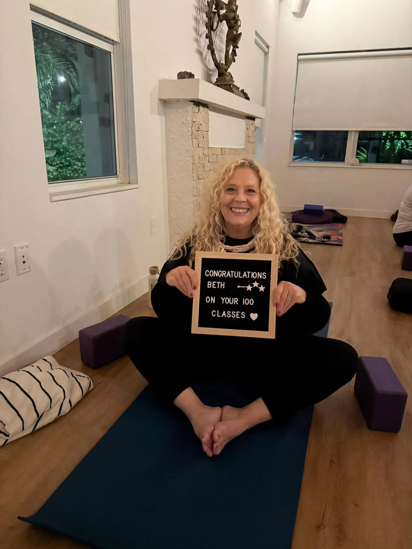 🌿 CHEERS TO BETH 🌿
.
.
100+ classes at 305yoga &mdash; what a glowing, intentional milestone!
.
. 
We&rsquo;re so grateful to watch you show up, grow, and lift up our community every single time you roll out your mat. You&rsquo;re the heart of what