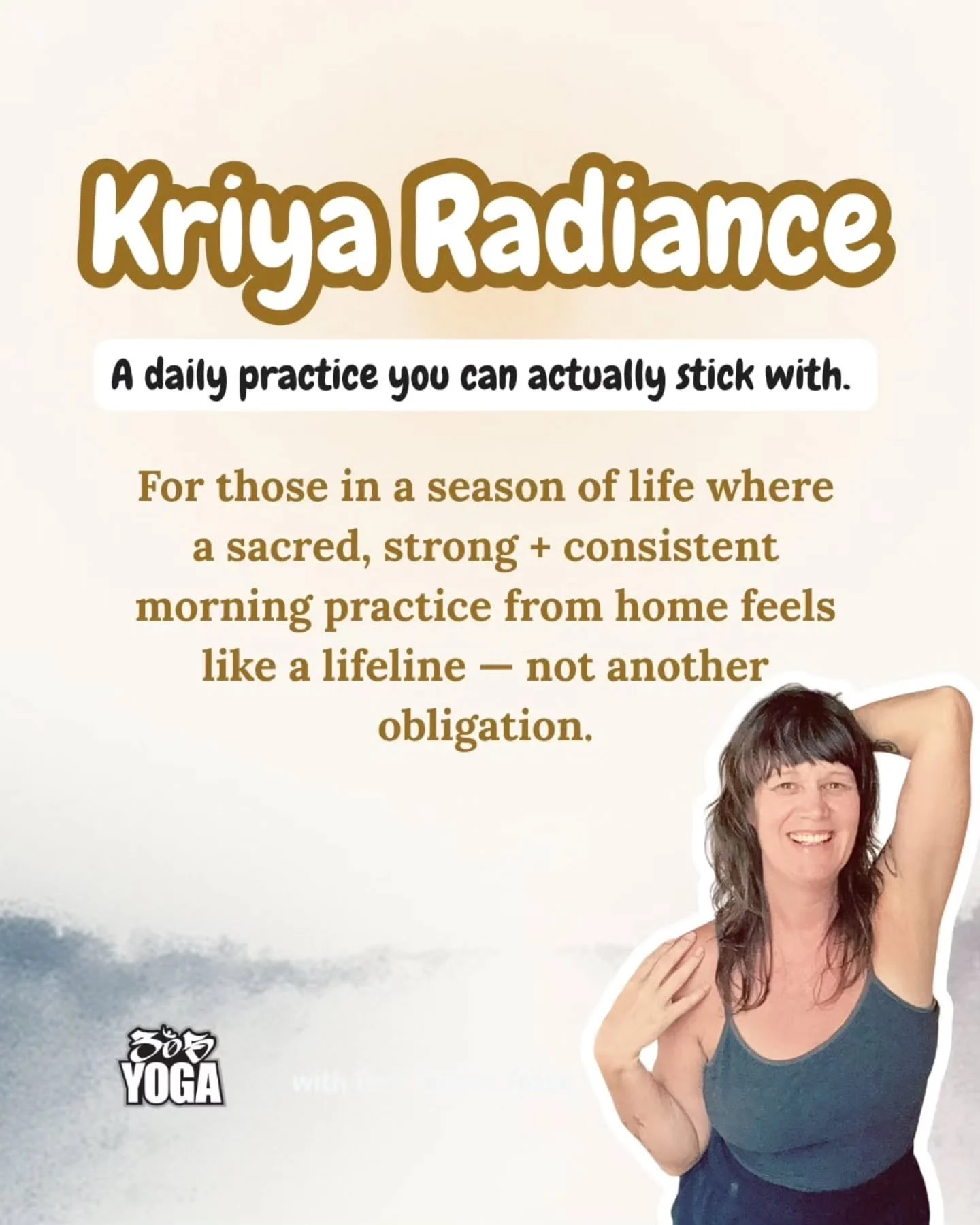 💛KRIYA RADIANCE ✨
.
.
Wake up strong, steady, and centered &mdash; with 12 weeks of Kriya practice you can actually stick with.
.
.
No overwhelming routines. No confusing jargon. Just simple, consistent practices designed to ground your mornings, cl