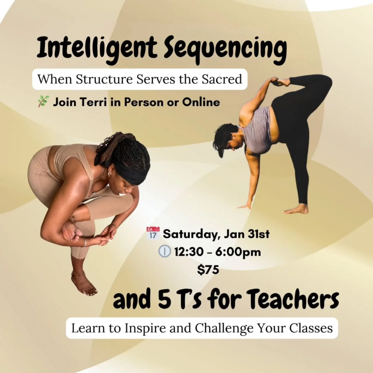 Hey Yoga Teachers!!!🥰
.
.
Intelligent Sequencing
.
.
When Structure Serves the Sacred❤️
.
.
This day-long workshop is for certified yoga teachers and teachers in training who want to sequence classes with clarity, intention, and depth.
.
.
Intellige