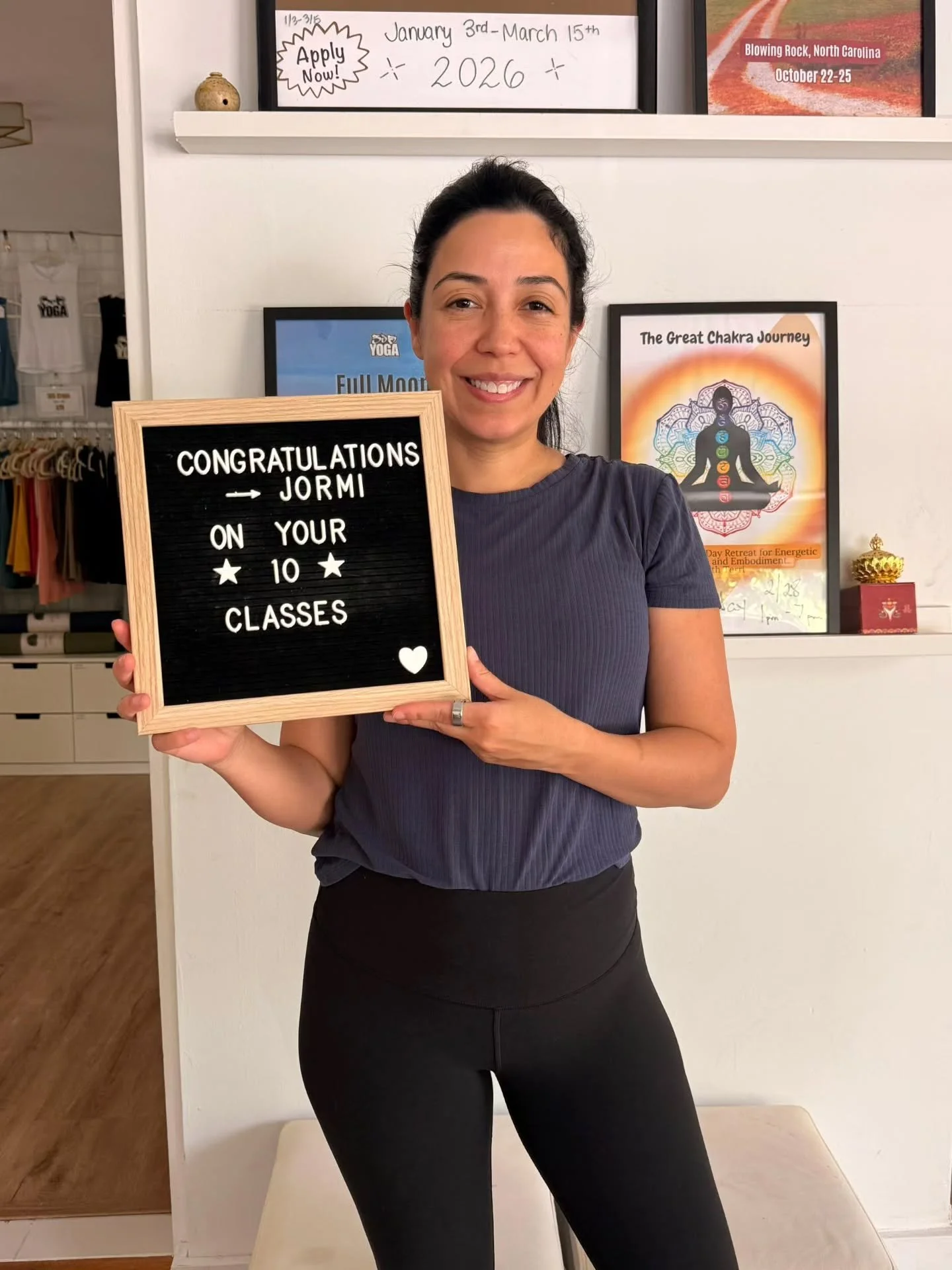 🔥 MILESTONE ALERT! 🧘&zwj;♀️
.
.
Big ups to our amazing member Jormi for crushing 10+ classes at 305yoga! 
.
.
Your dedication and positive vibe light up every single session &ndash; we&rsquo;re so grateful to have you in our community! Here&rsquo;s