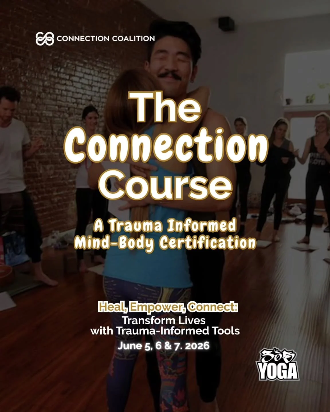 ✨ The Connection Course ✨
.
.
A powerful weekend intensive that will leave you feeling inspired &amp; hopeful 💛
.
.
Learn how trauma affects your body &amp; brain, regulate your nervous system with yoga, meditation &amp; breathwork &mdash; yoga is p