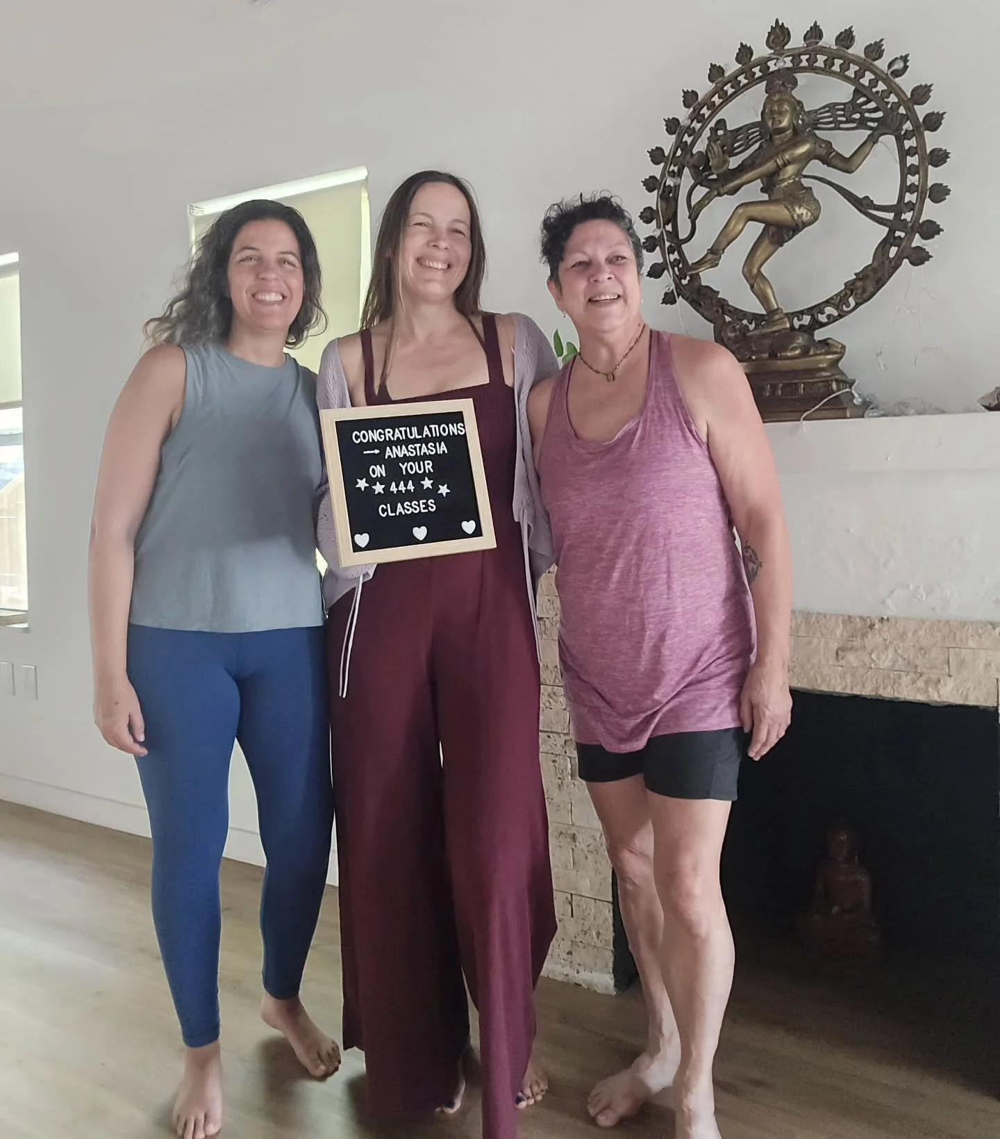 🎉🔥 444 CLASSES &amp; COUNTING! 🔥🎉
.
.
Huge milestone with our amazing member Anastasia at @305yoga 🧘✨
.
.
So grateful for your constant energy and consistency! Thank you for bringing such good vibes every time 💛
444 down, so many more wins and 