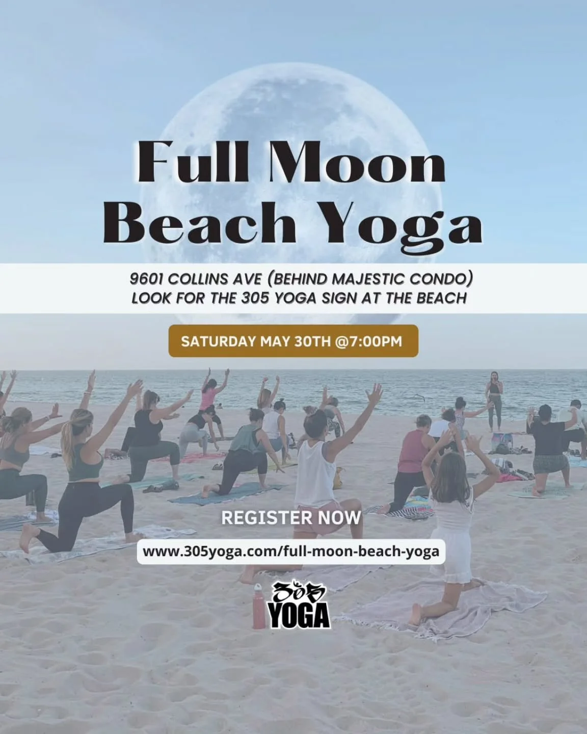 Full moon, ocean breeze, and yoga on the beach with Diana Aquino. 🌕✨
.
.
Join us NEXT Saturday for a relaxing evening flow under the moonlight. Move your body, clear your mind, and soak in the good energy with the sound of the waves all around you.
