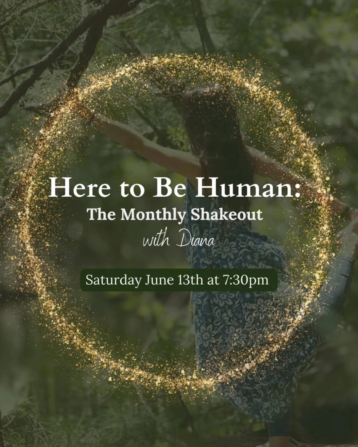 The Monthly Shakeout &mdash; A Somatic Sweat Ritual with Diana Aquino.❤️
.
.
This is not a workout.
This is a release.
A reset for your body, your mind, your nervous system, and your spirit.
.
.
Join us for a 60-minute, music-driven movement experien