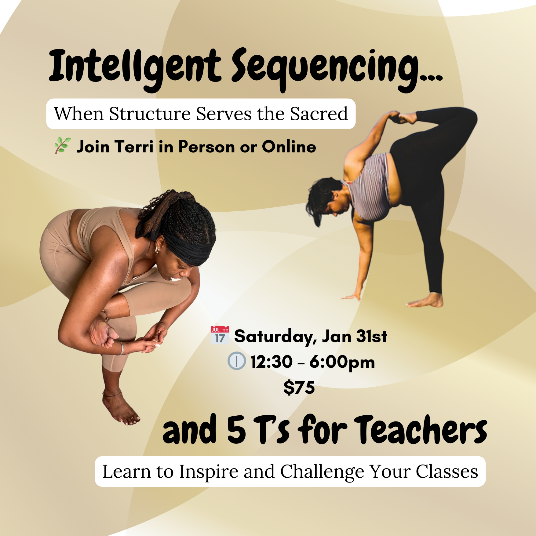 This day-long workshop is for certified yoga teachers and teachers-in-training who want to sequence classes with clarity, intention, and depth—so their classes feel purposeful, safe, and genuinely transformative.
