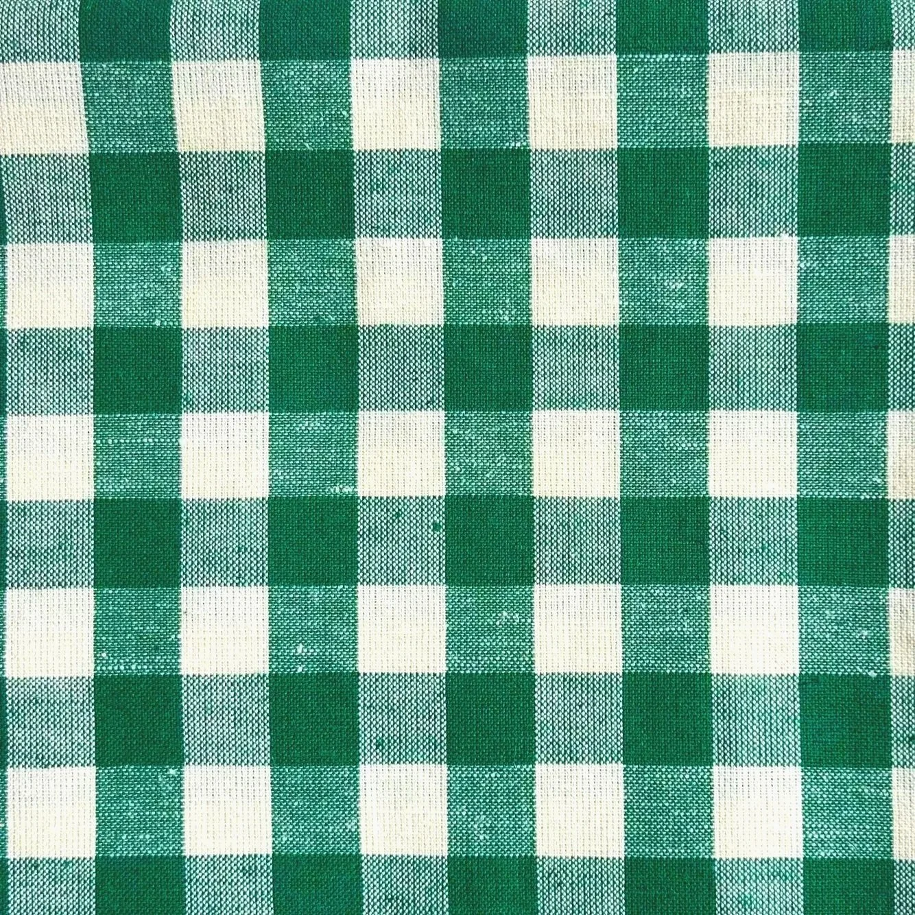 4. Green Linen Gingham