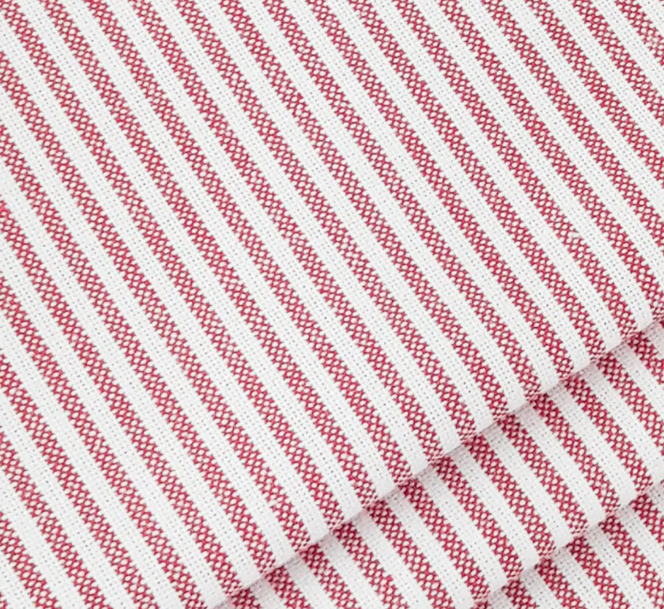 Option 40. Mini Stripe ~ Apple red (New for AW25)