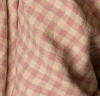 Option 31 . Dusky pink & cream linen Gingham (New for AW25)