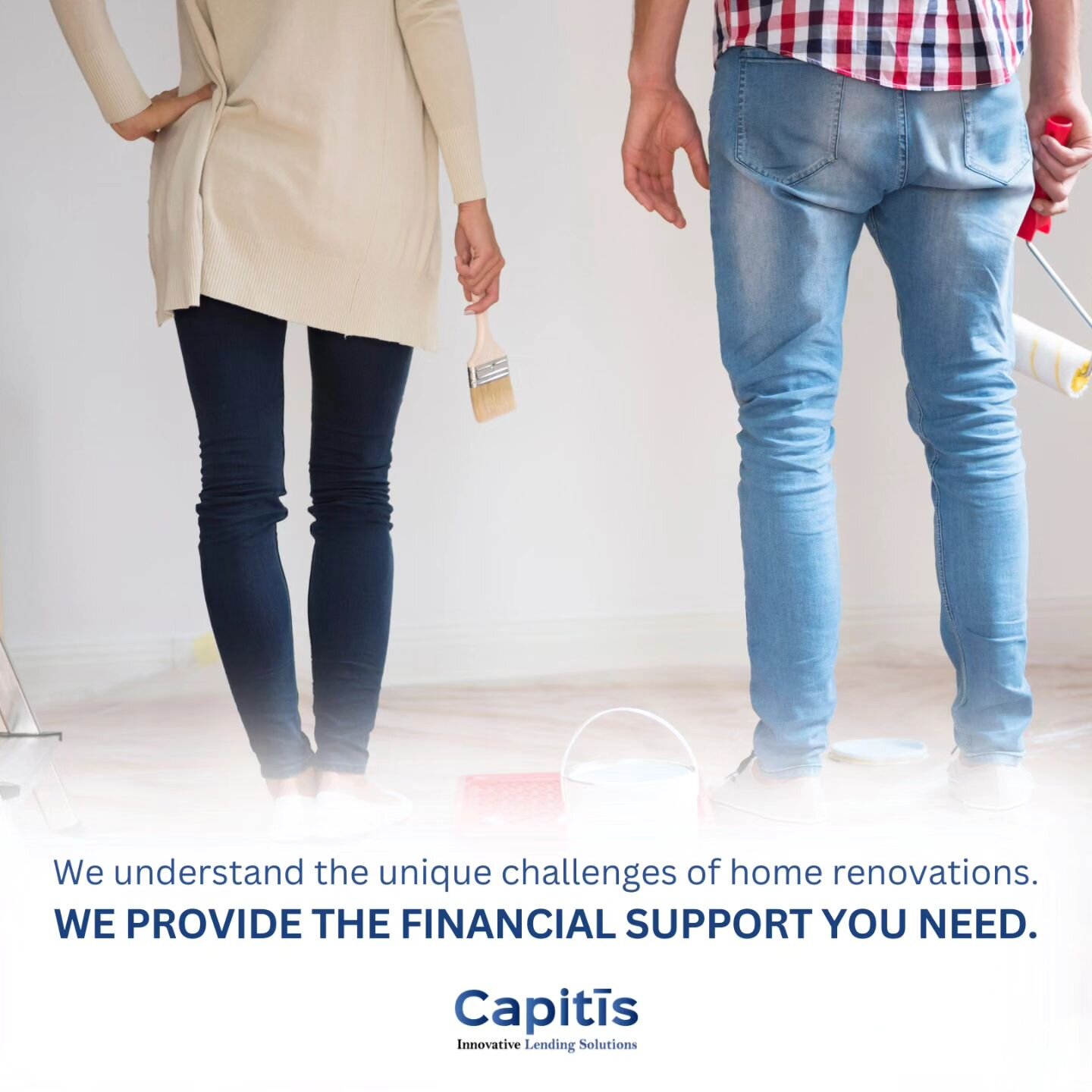 Capitis - Your Renovation Funding Partner! 🏡💡 We understand the unique challenges of home renovations. Our short-term, smart lending solutions provide the financial support you need. Start your project stress-free with Capitis. 

#CapitisRenovation