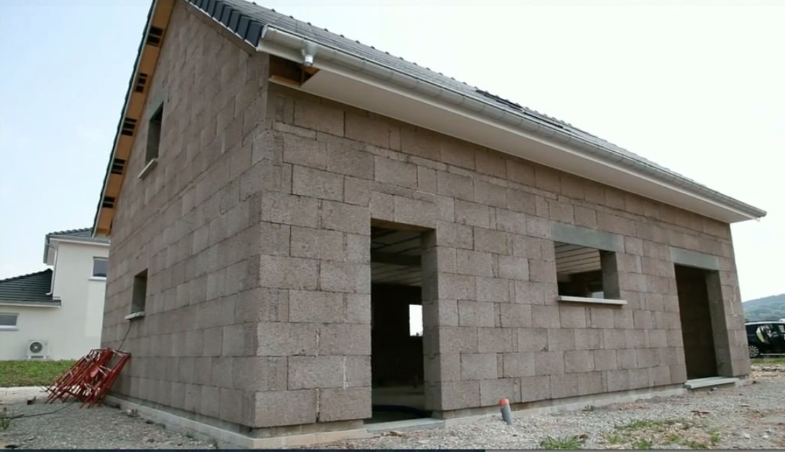 Load-bearing hempcrete wall systems are getting more attention as lumber costs for frame walls has spiked. Photo courtesy of  HempBLOCKUSA