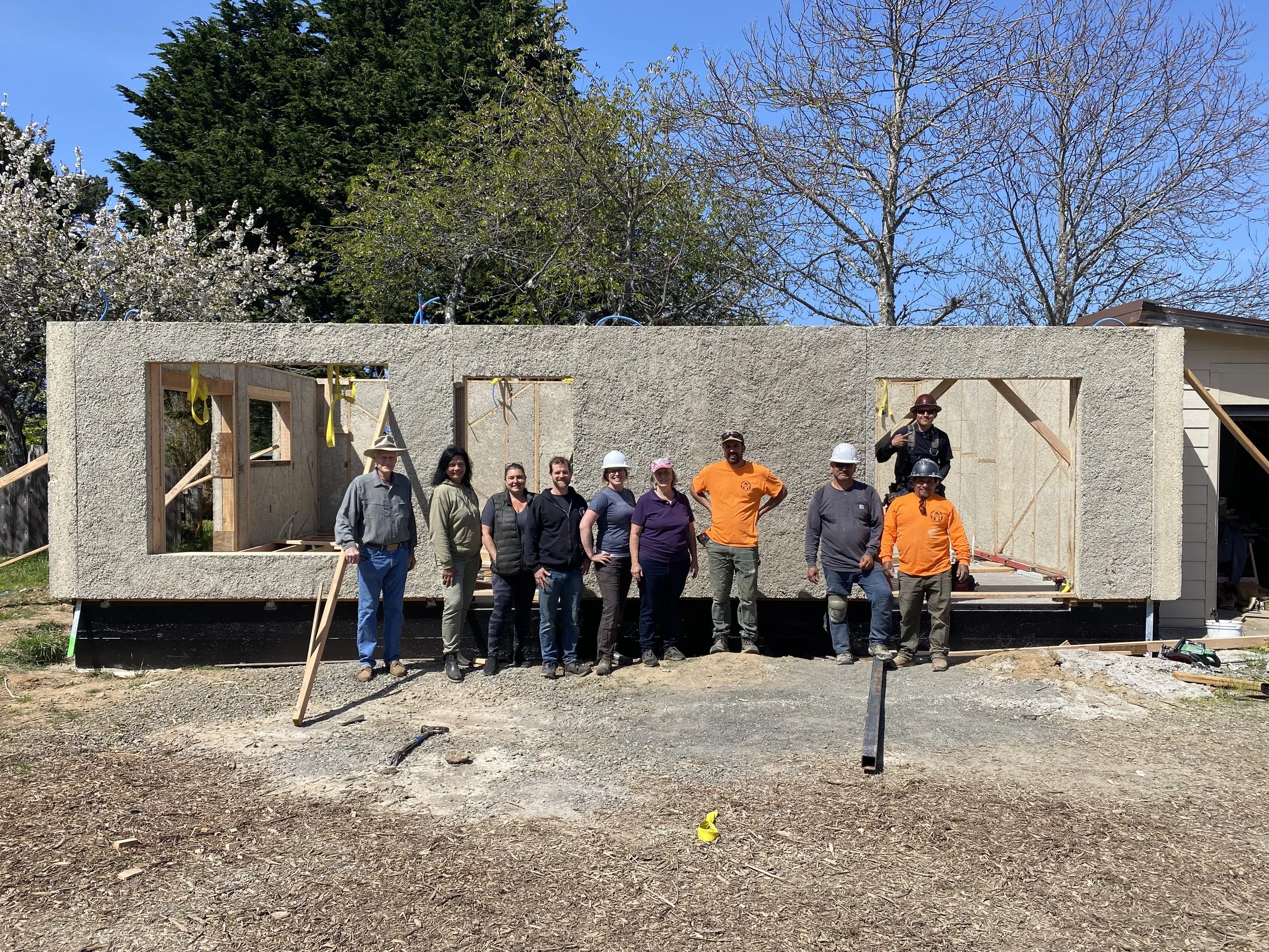 CA Hempcrete ADU Built with French Panel Prototypes