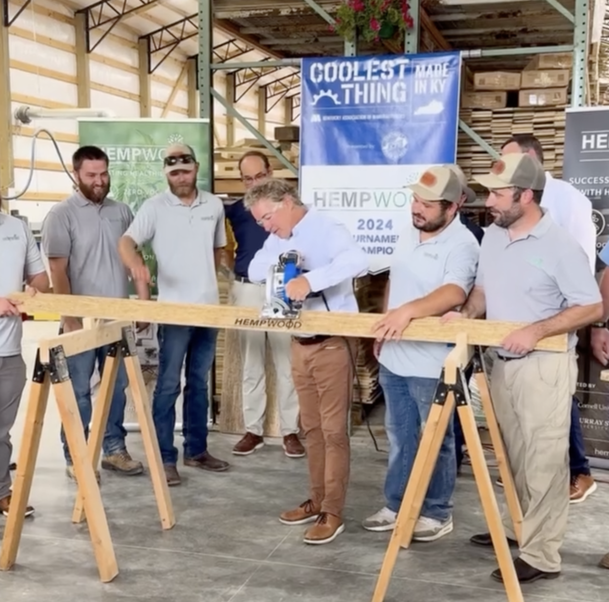 US Senator Attends HempWood New Factory Open House
