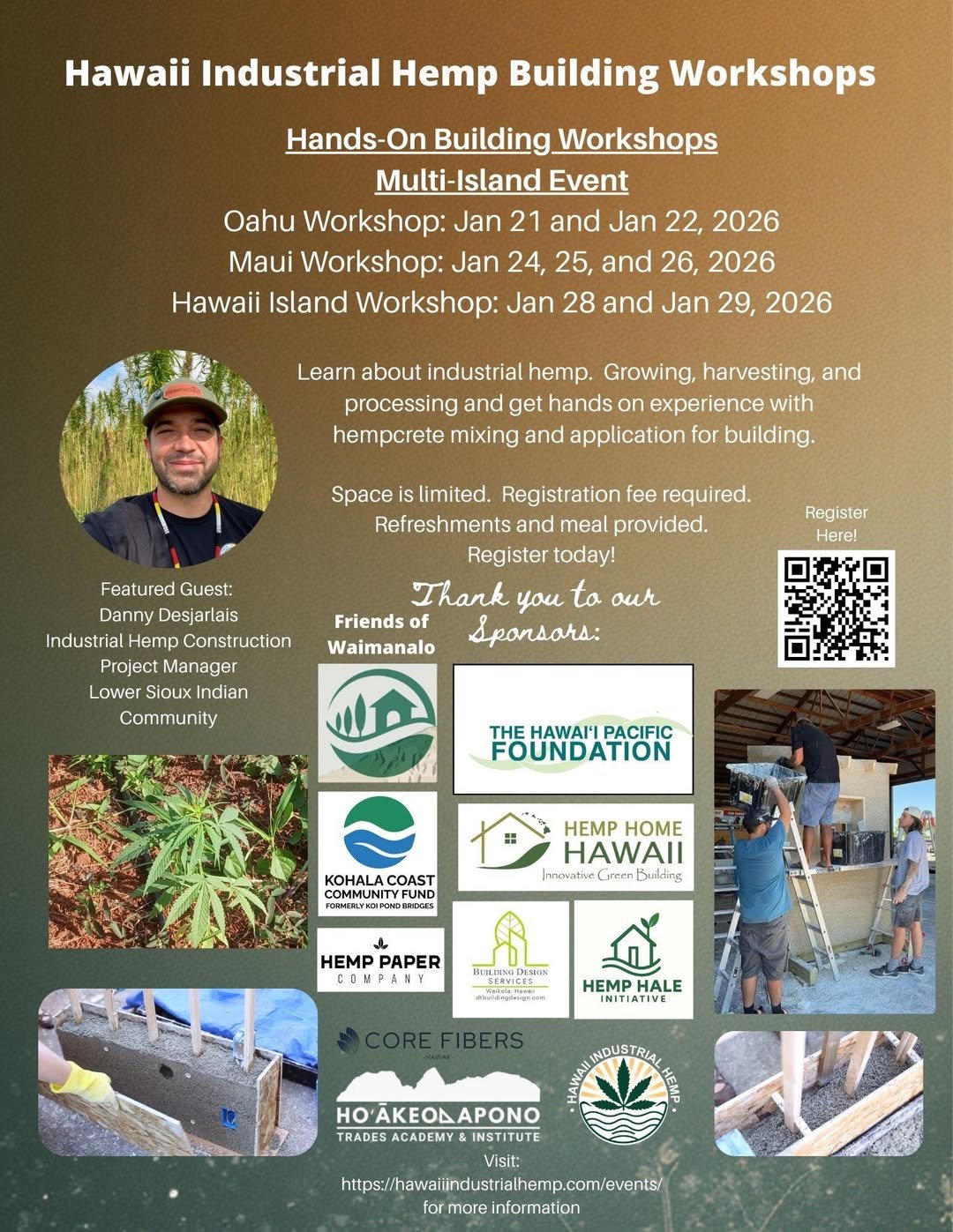 Industrial Hemp Building Workshops, HI