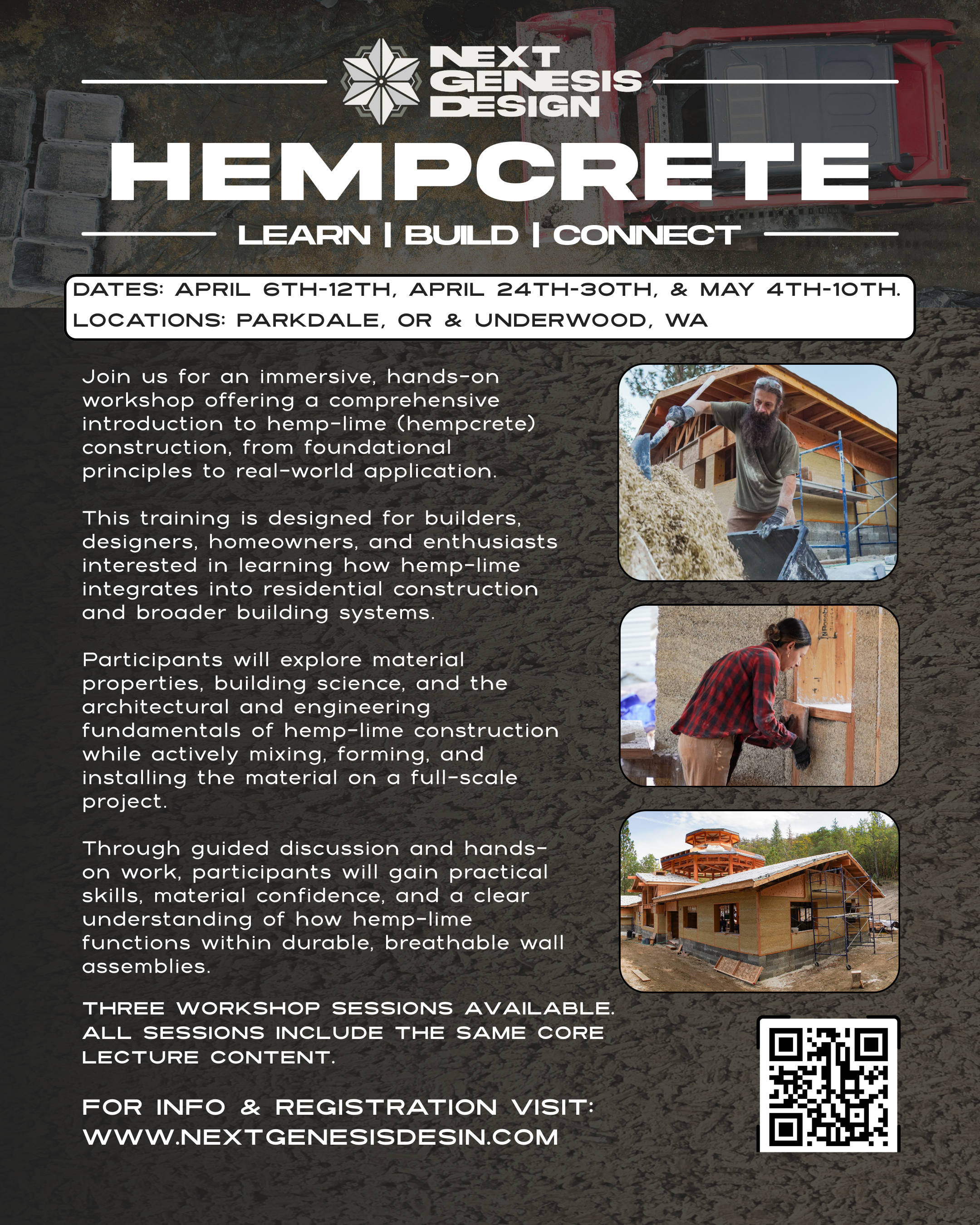 Hempcrete Workshop, Parkdale OR