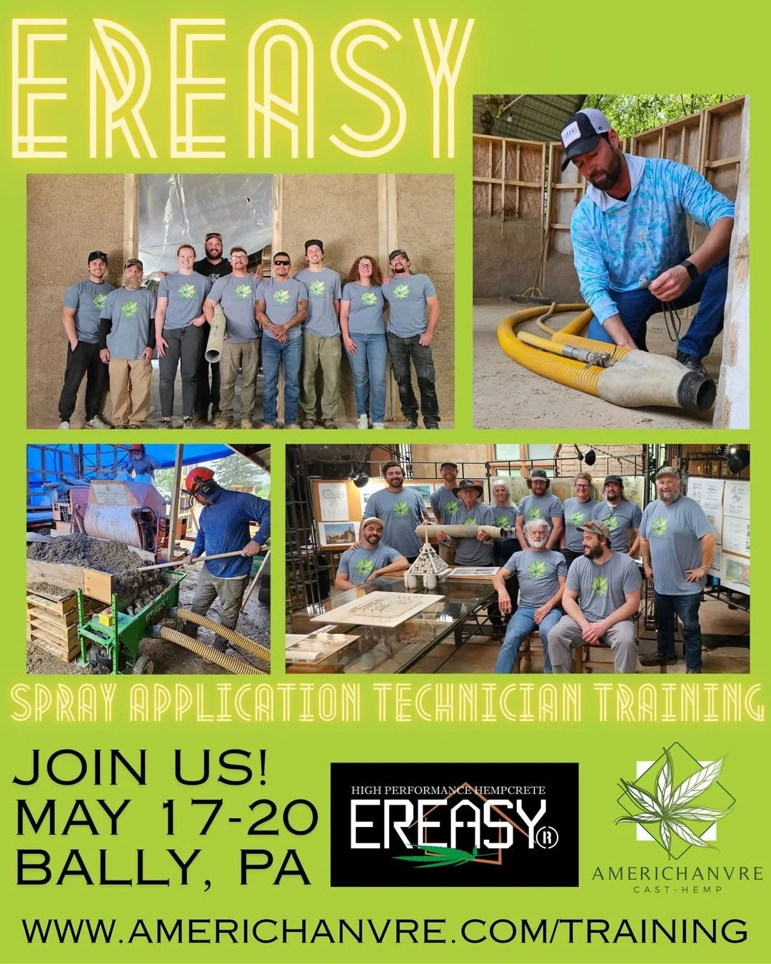  Ereasy Spray Application Technician Training, Bally, PA