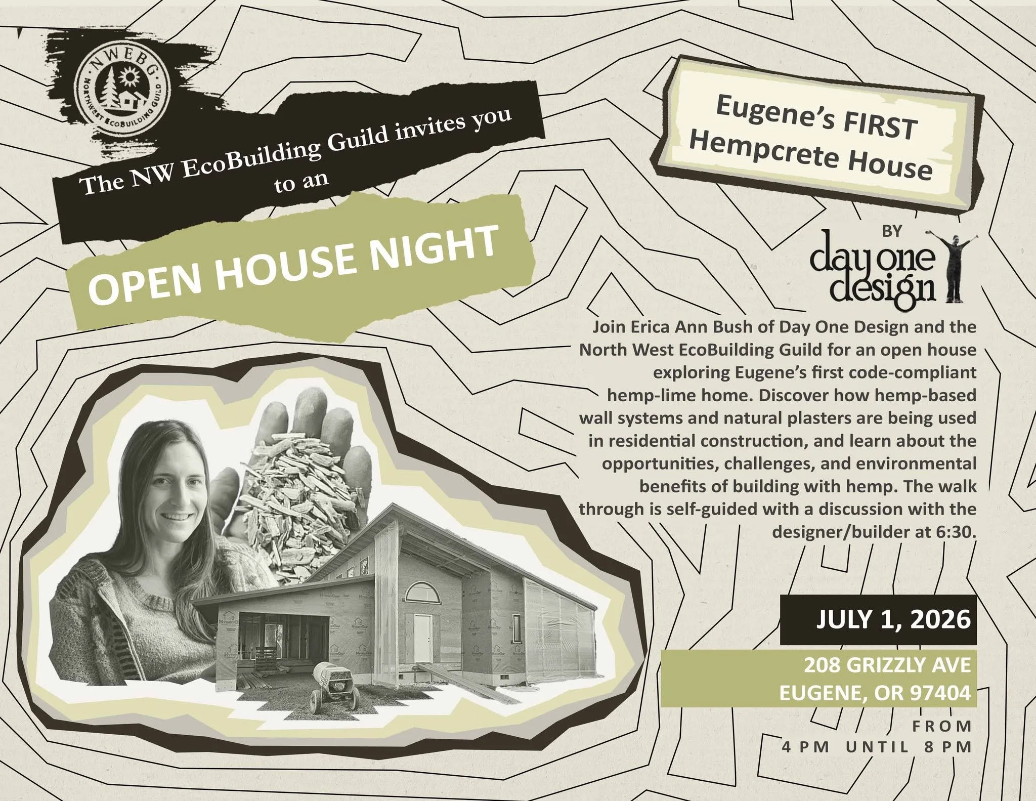 Hempcrete Home Open House, Eugene OR