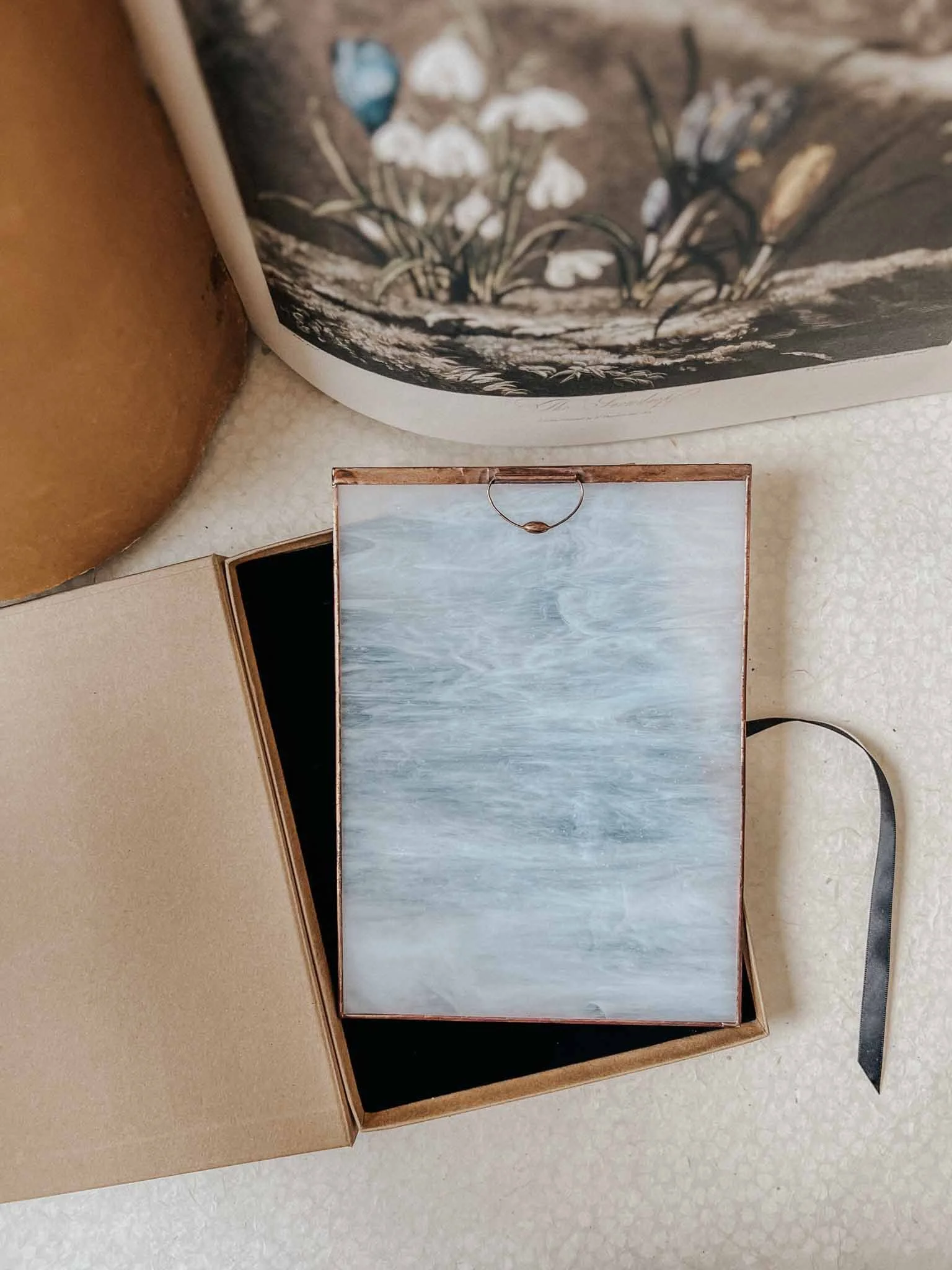 Safa | Handcrafted Glass Paint Palette - A5 size