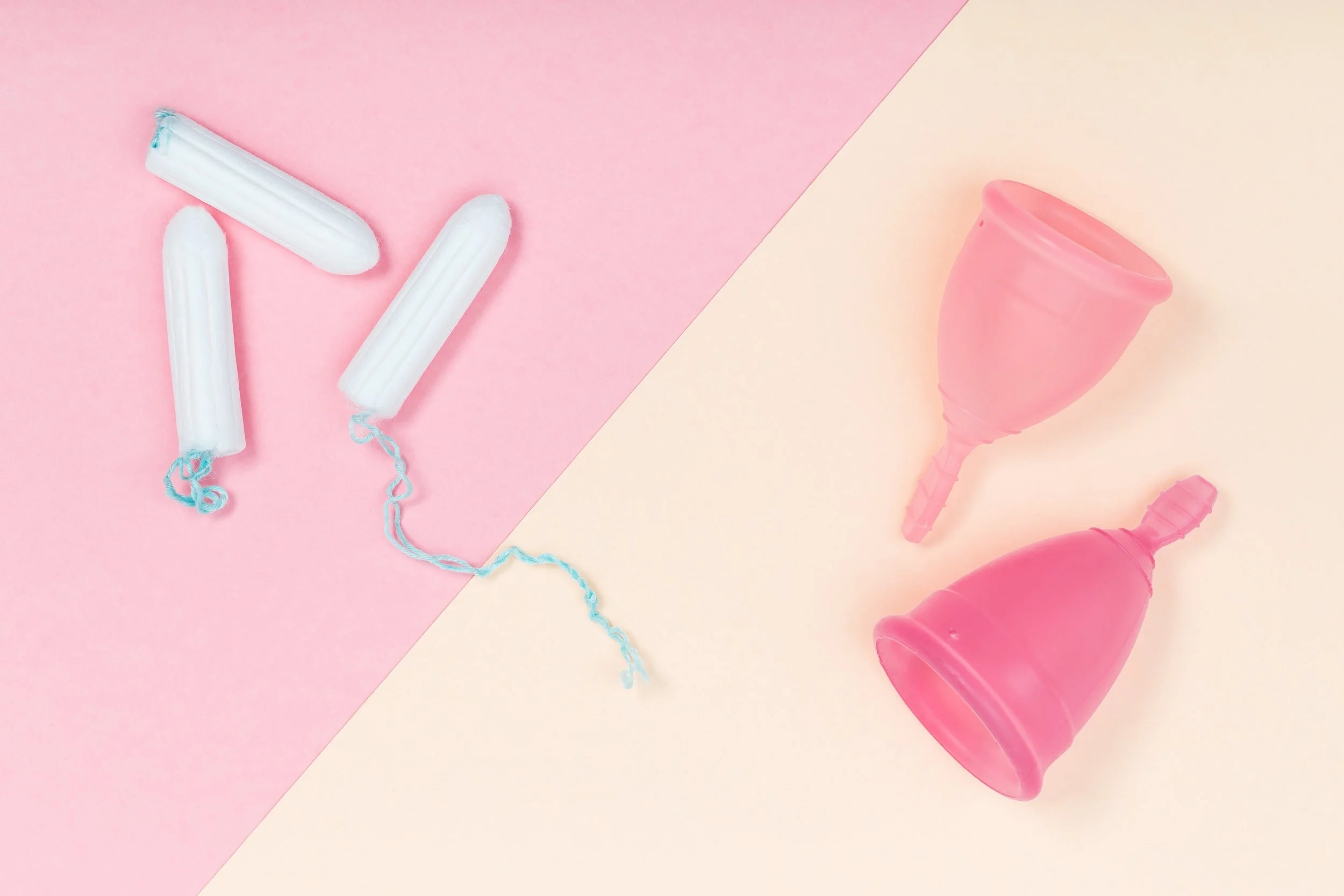tampons and menstrual cups