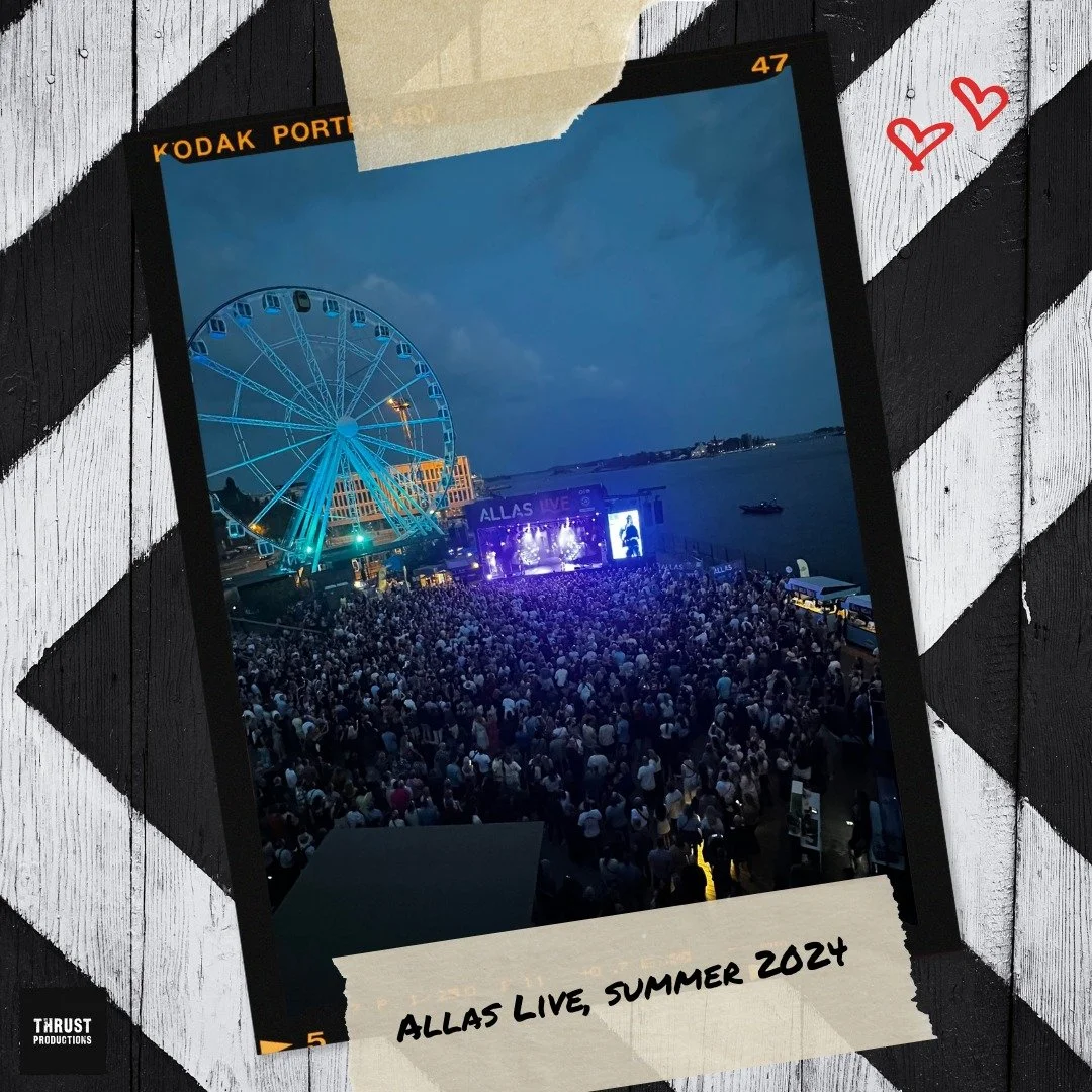 It's been a busy summer work wise and one of the main projects for this summer was coordinating the productions of Allas Sea Pool in Helsinki. It's a unique venue that hosted some of the best and most loved talents in Finland, but also provided the s