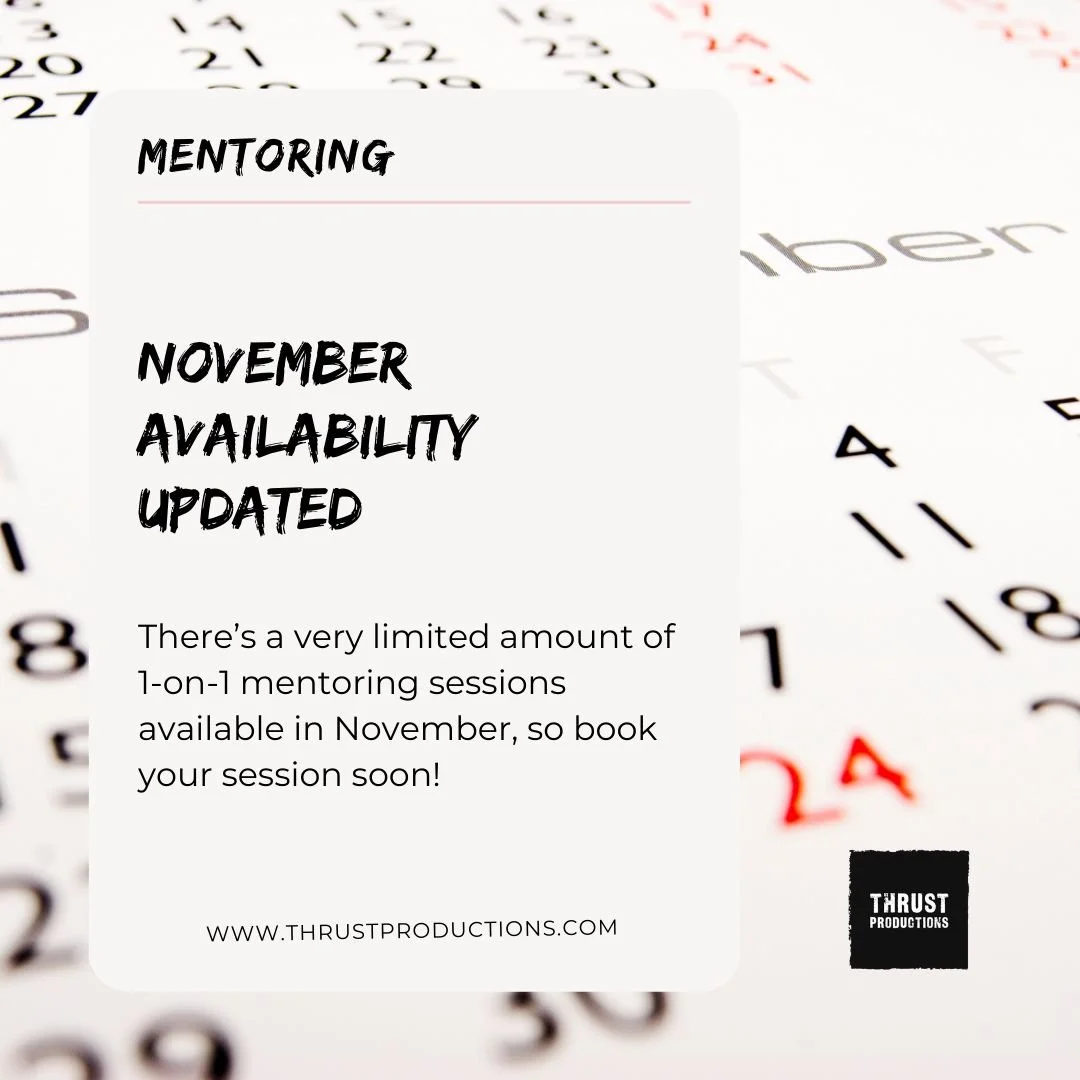 📣 There is a very busy November coming up, so there are very few days when it is possible to offer mentoring sessions. The calendar is now updated and available on our website! 🗓️

Each month we offer a limited amount of FREE ❣️ mentoring sessions 