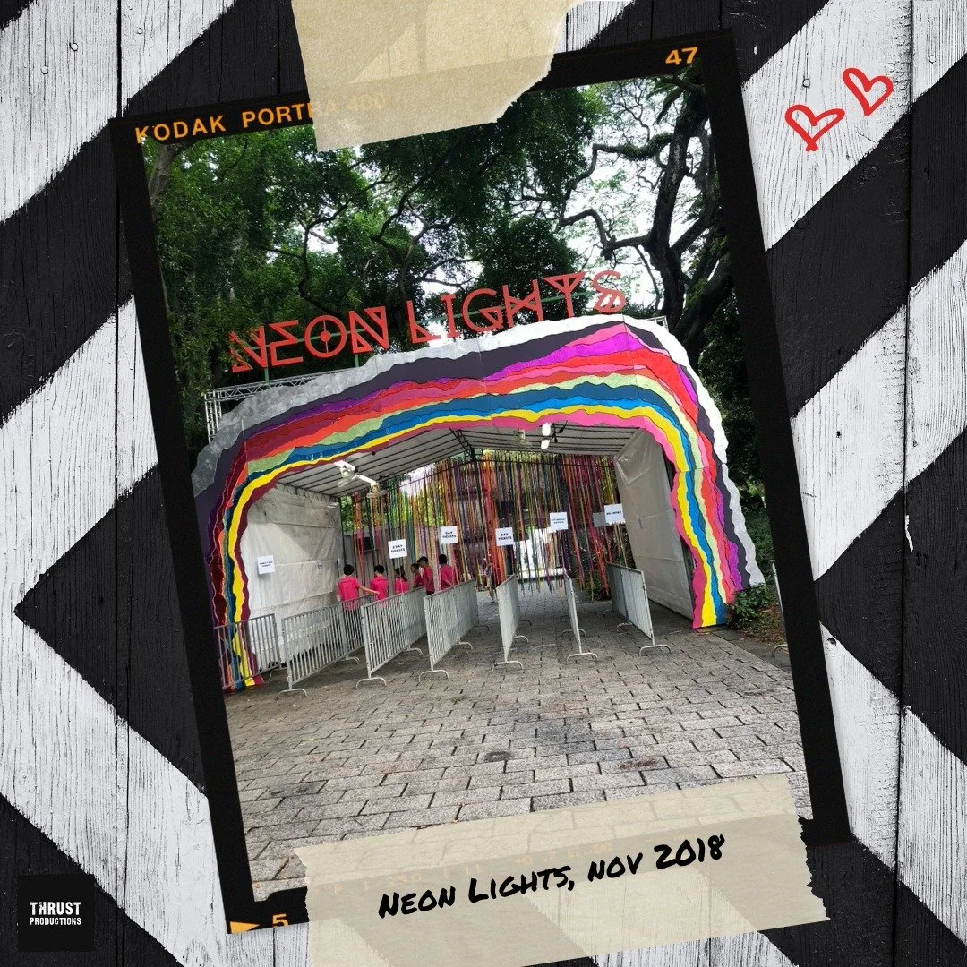 A little before all the gates open and people flock in to enjoy their favourite artists and have the best time of their life at the festival! ✨ 

🎤 - Neon Lights 2018
📍 - Fort Canning Park, Singapore
📆 - 9th November 2018
🪄 - Cashless &amp; acces