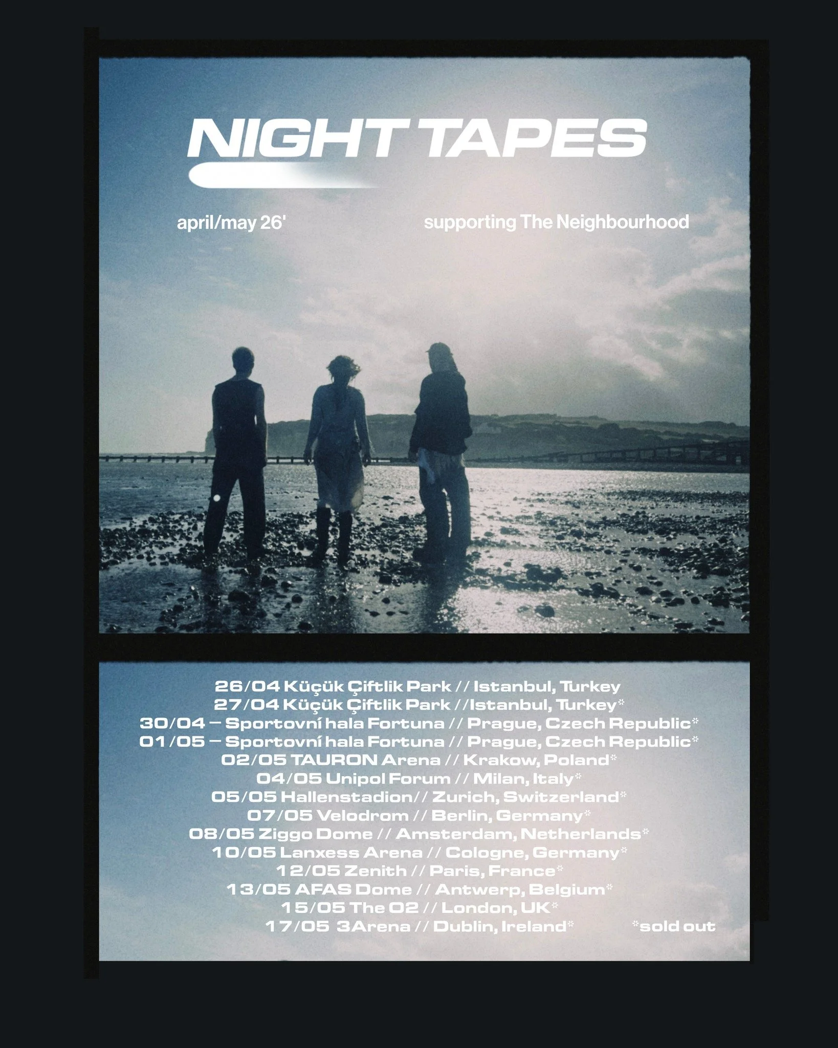 Beyond excited to be joining the @nighttapes crew this spring, taking on handling the tour management for their support run with The Neighbourhood! 🫶

If you haven't heard Night Tapes before, do your ears a favour and check them out. And then come a