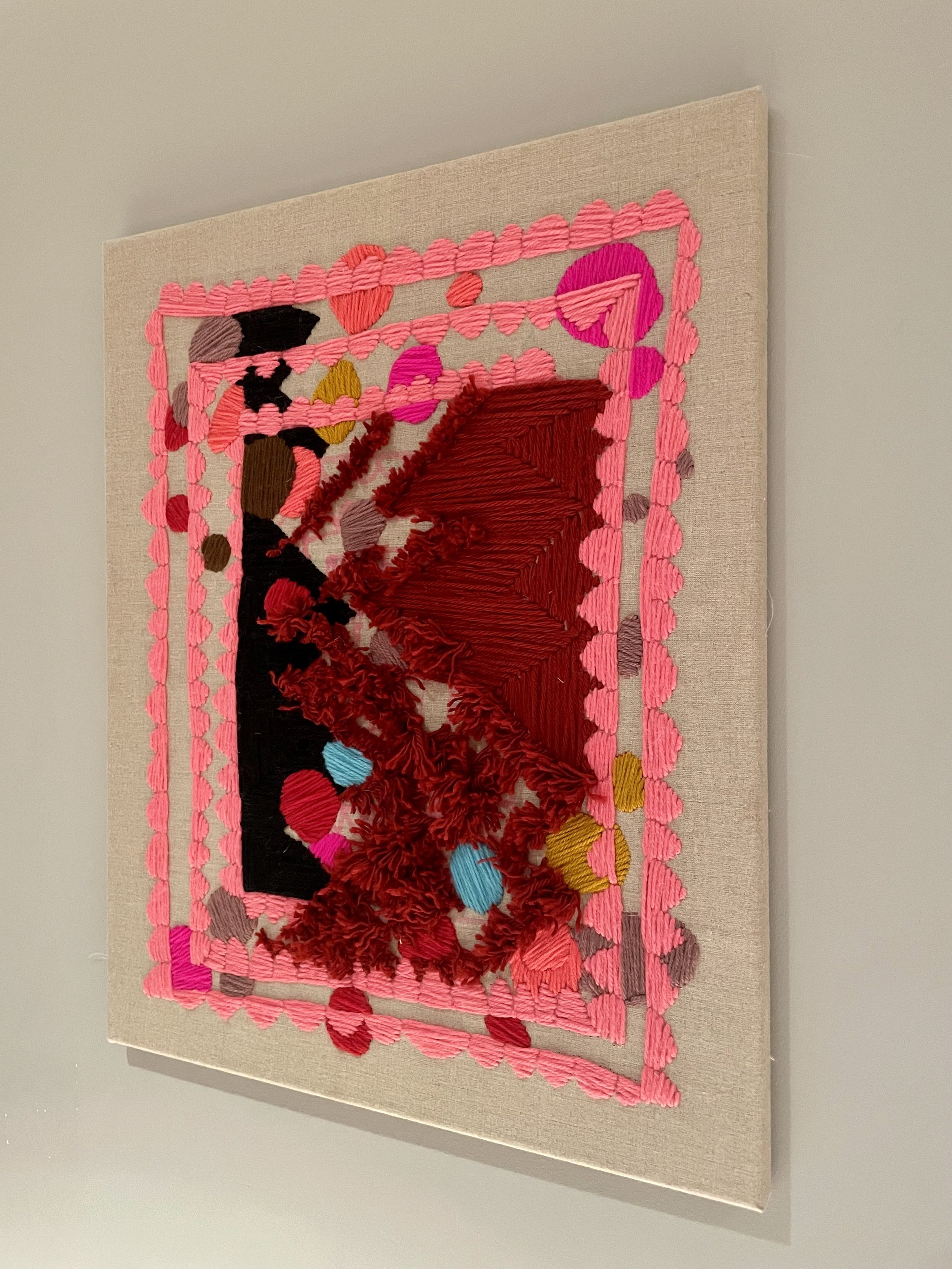 Contemporary Art, Abstract Expressionism, Mixed Media, Art and Parenthood, Colour Theory, Artistic Process, Play and Creativity, Autobiographical Art, Visual Language, Sculpture-Painting Hybrid