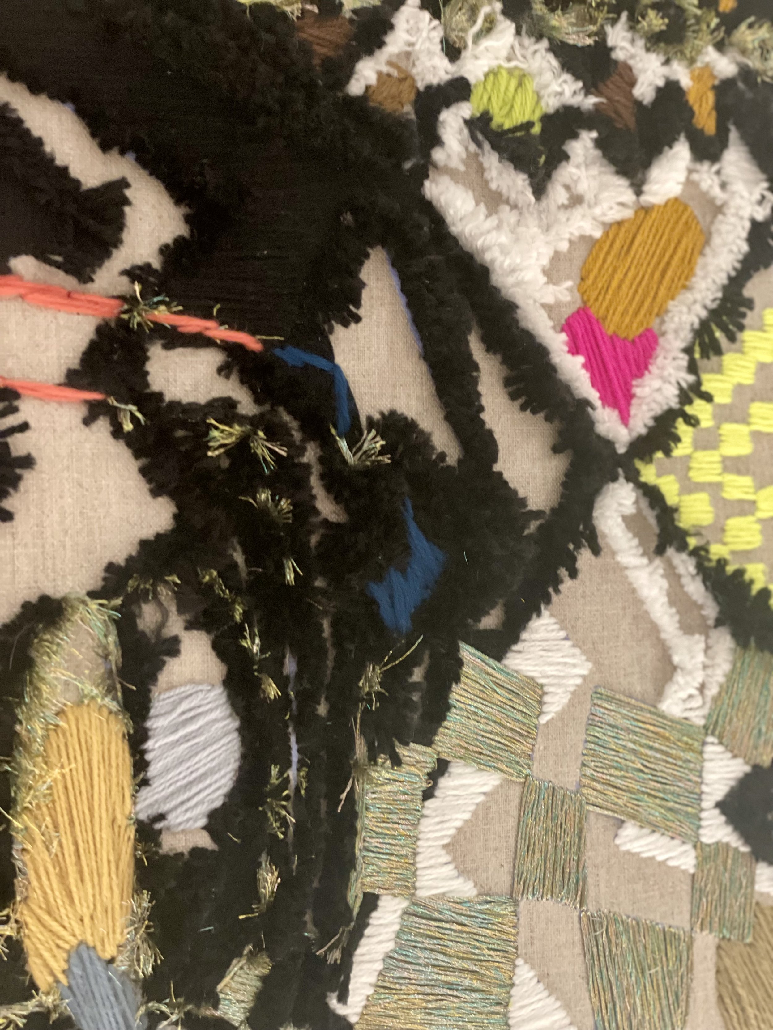 Contemporary Art, Abstract Expressionism, Mixed Media, Art and Parenthood, Colour Theory, Artistic Process, Play and Creativity, Autobiographical Art, Visual Language, Sculpture-Painting Hybrid