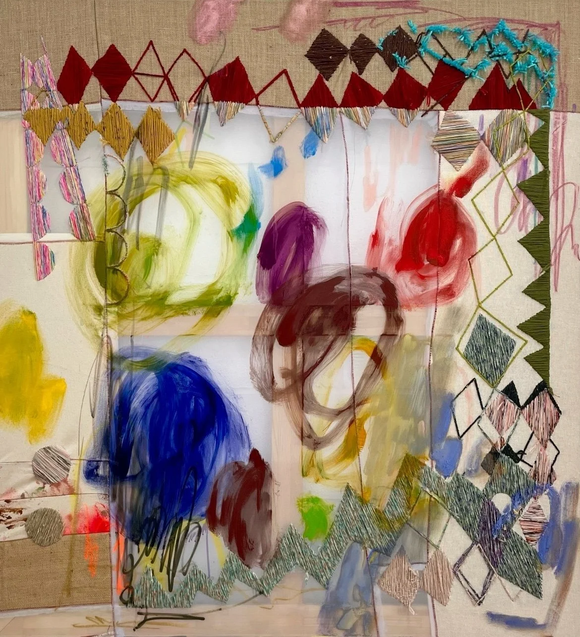 Every way, everywhere, every whither' 2026, 125 x 115cm.