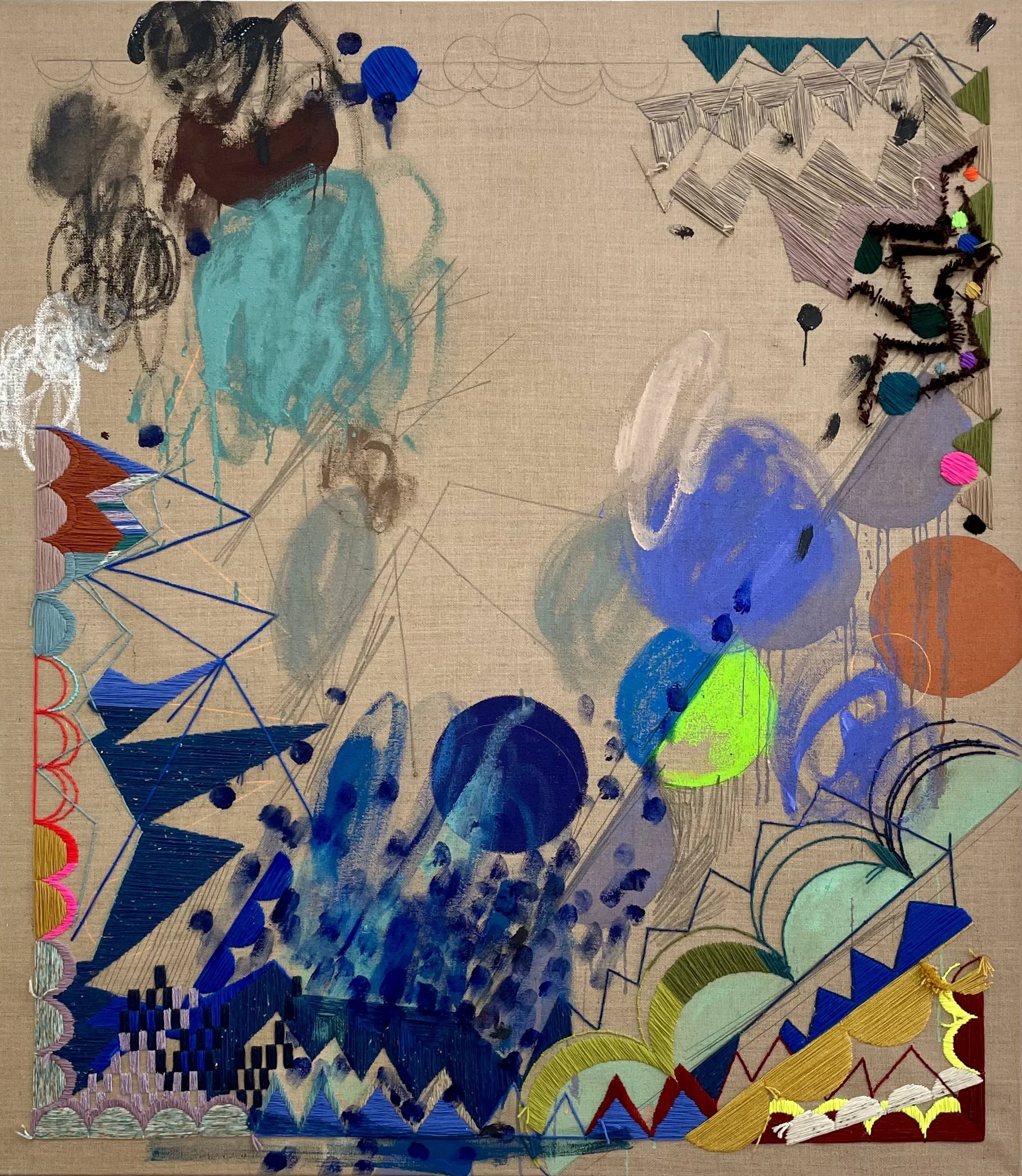 Out of the blue 2026, 160 x 140cm.