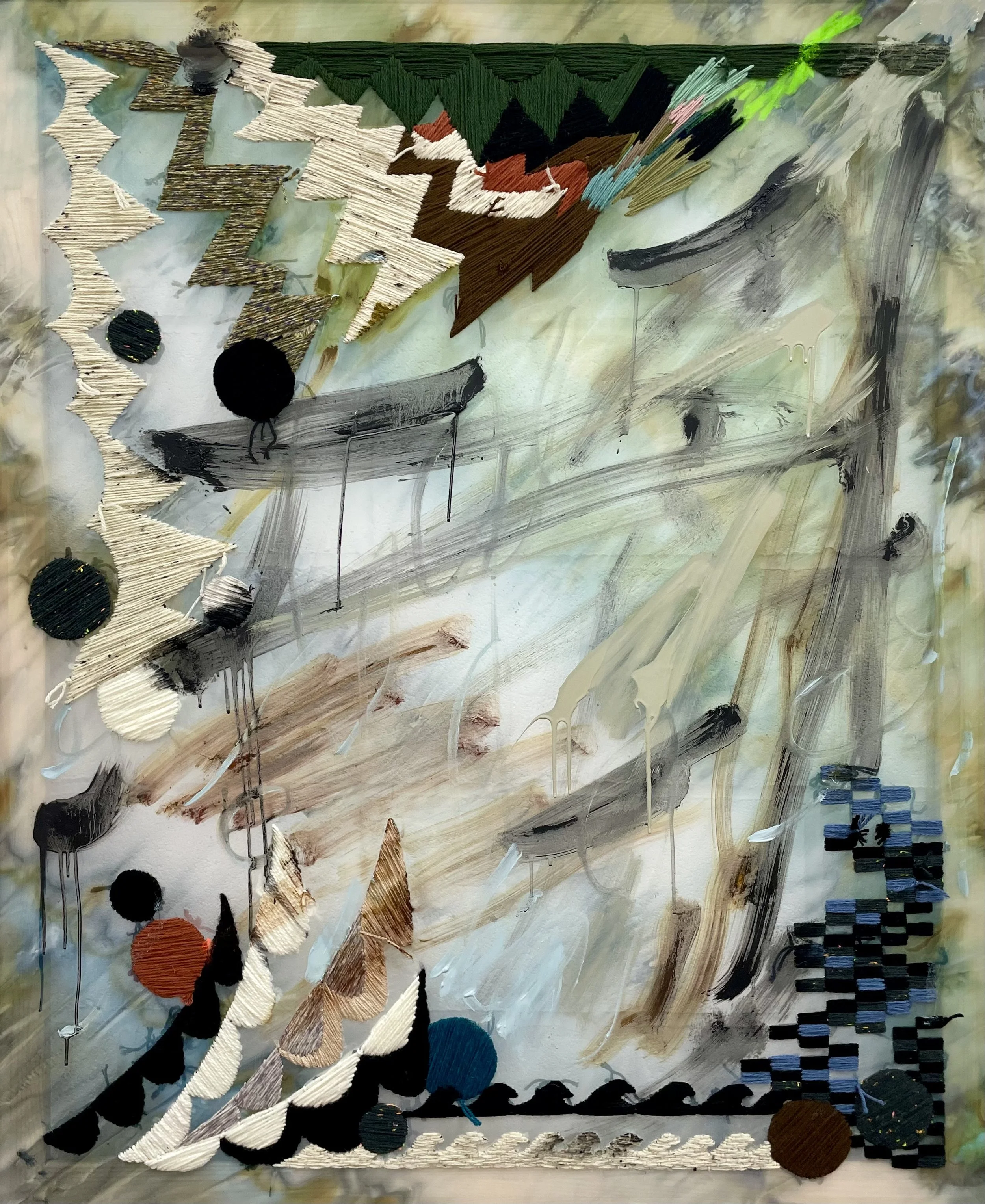 The calm before the storm 2025, 115 x 95cm.