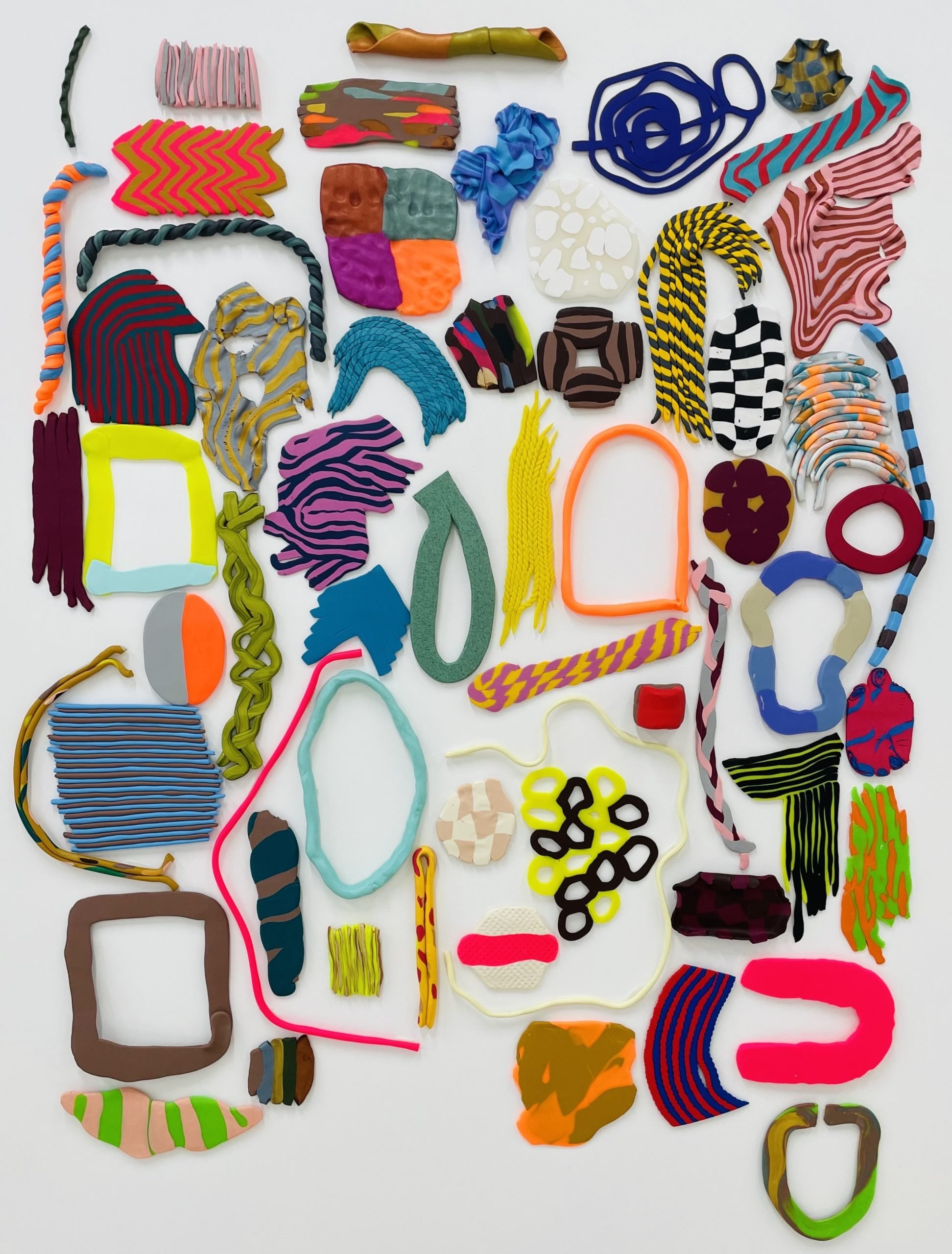 Dabbles 2021-2023, varying sized wall based sculptures