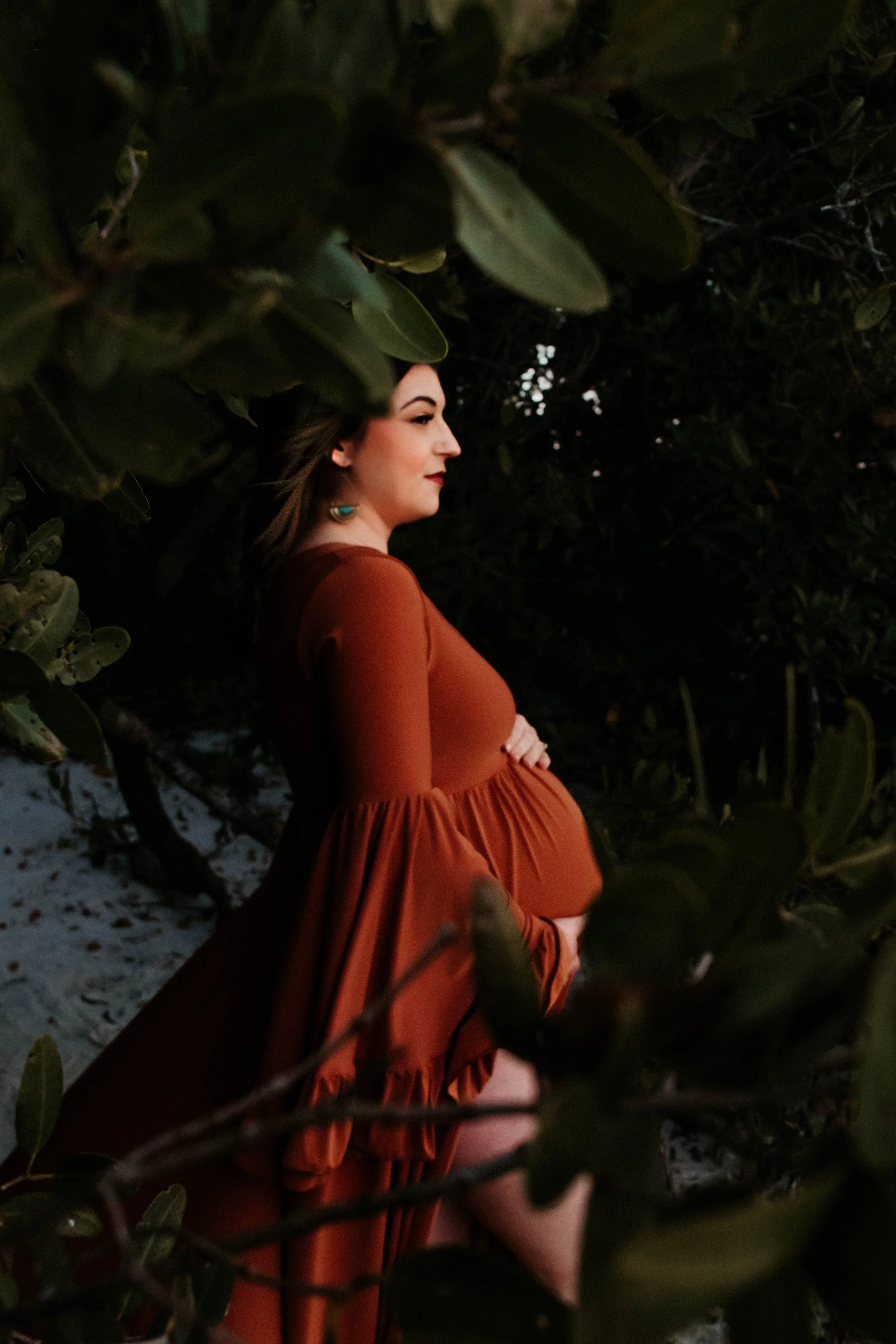 beach maternity session Tampa Bay