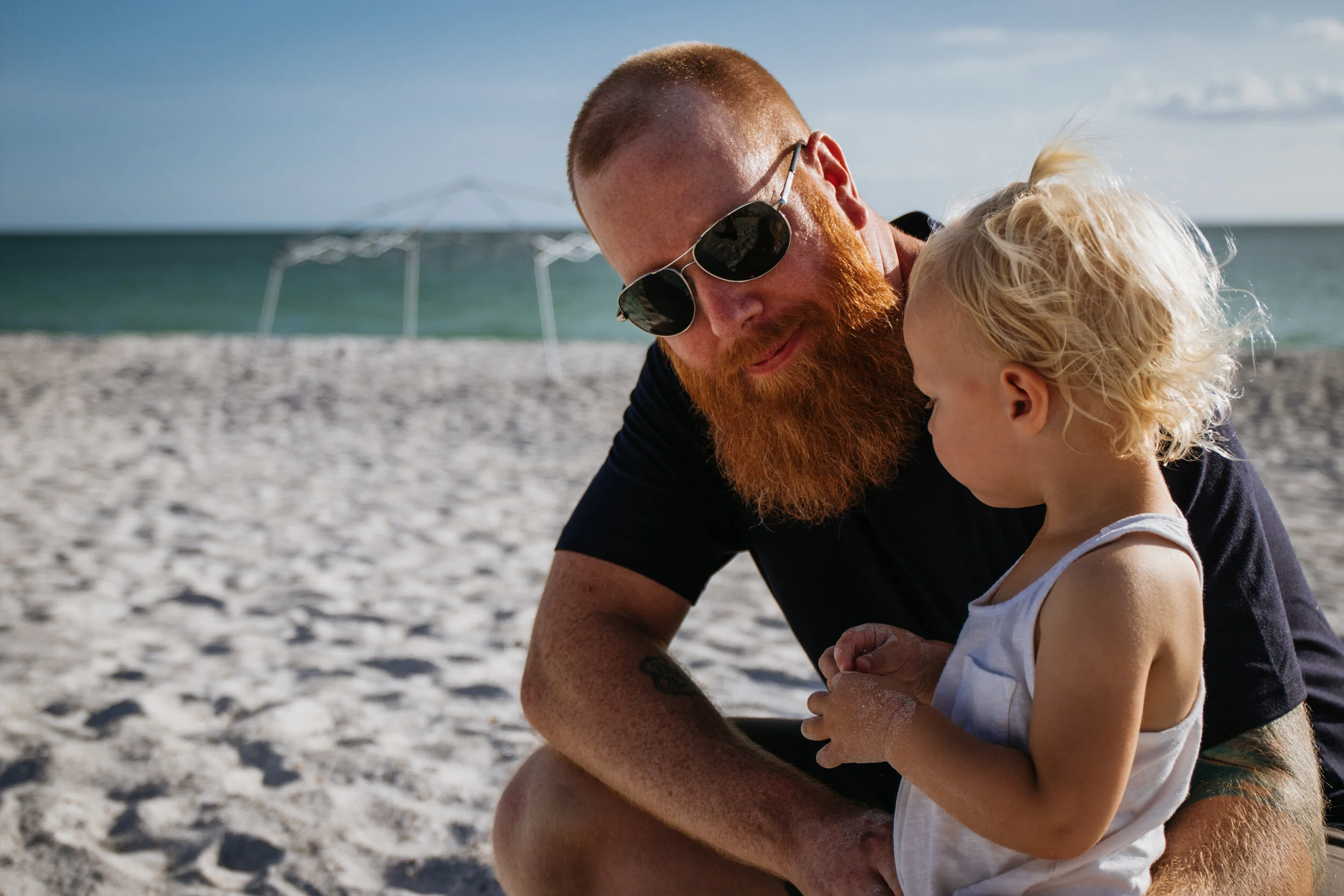 beach family photos, Tampa