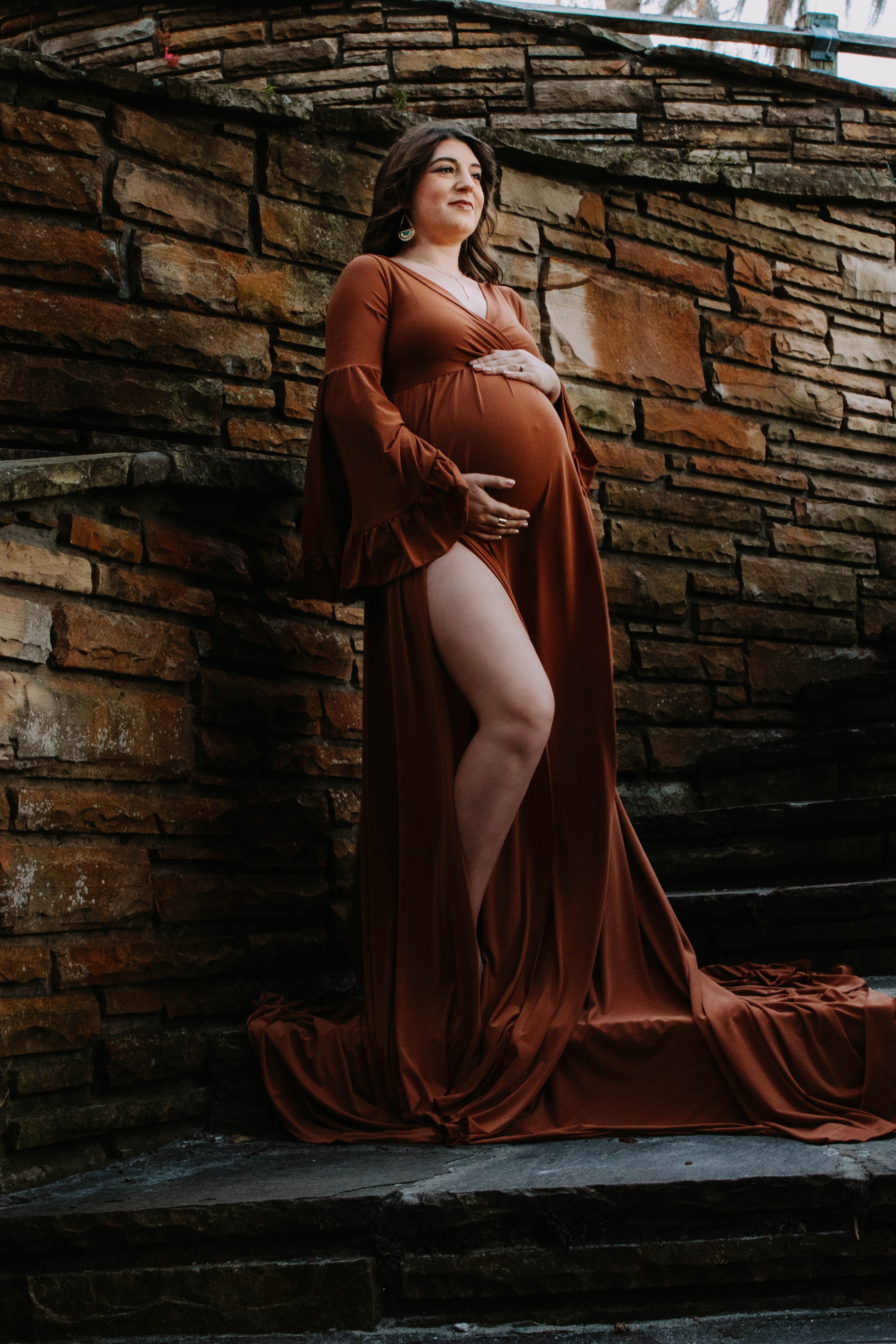 artistic maternity portrait, fine art maternity